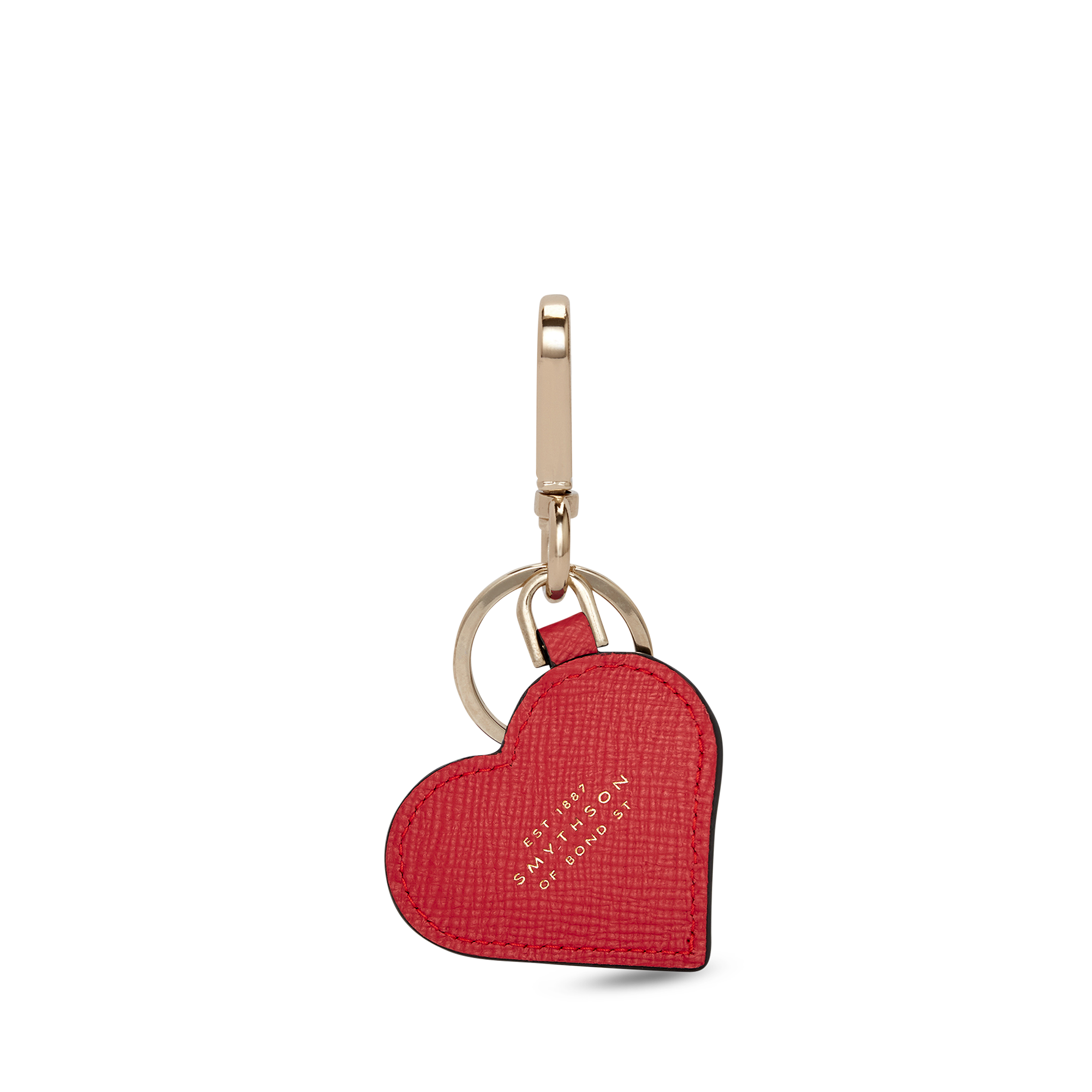 Heart Keyring in Panama - Scarlet Red