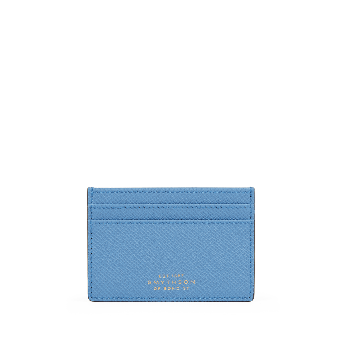 Flat Card Holder in Panama in Nile Blue | Smythson