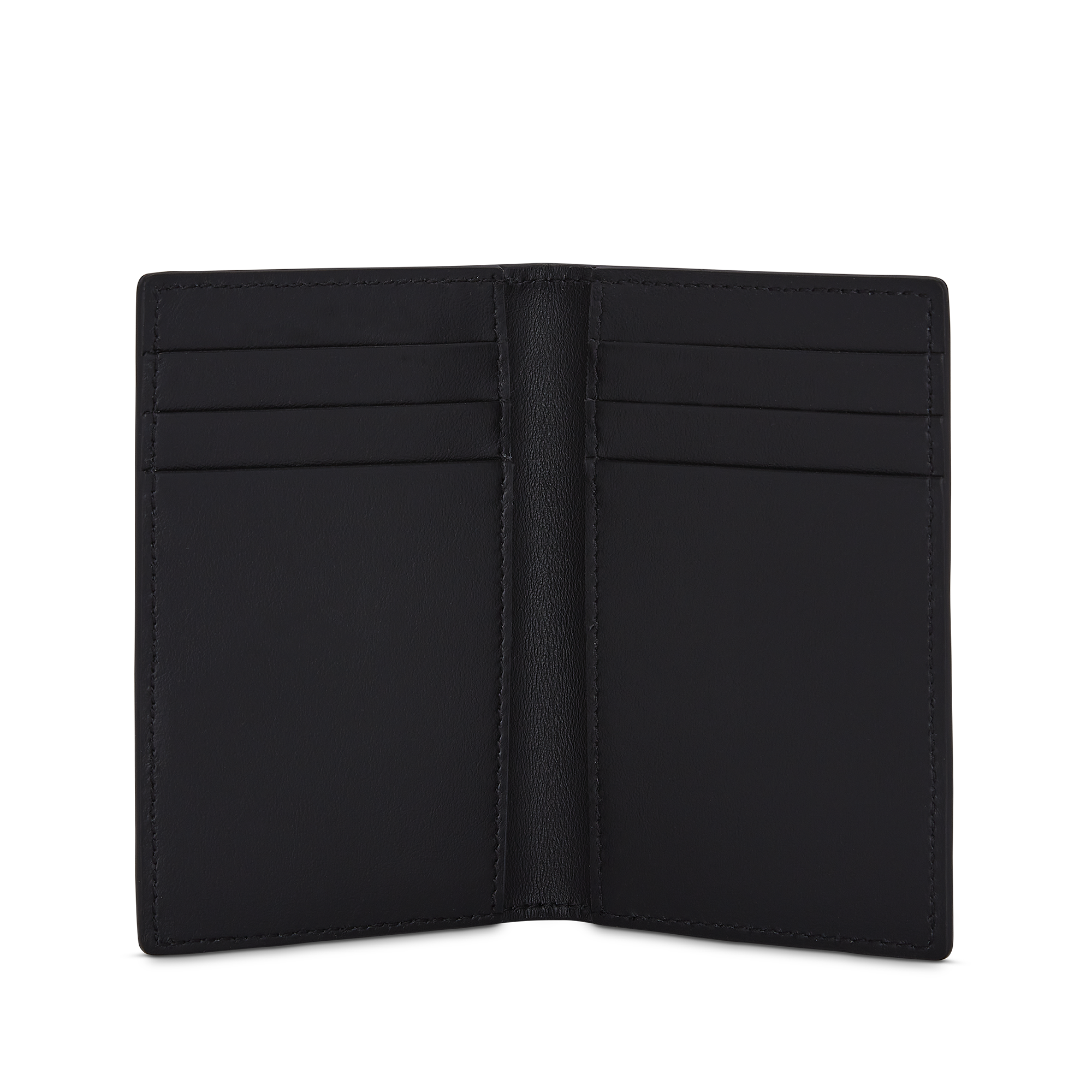 6 Card Slot Folded Card Holder in Ludlow - Black