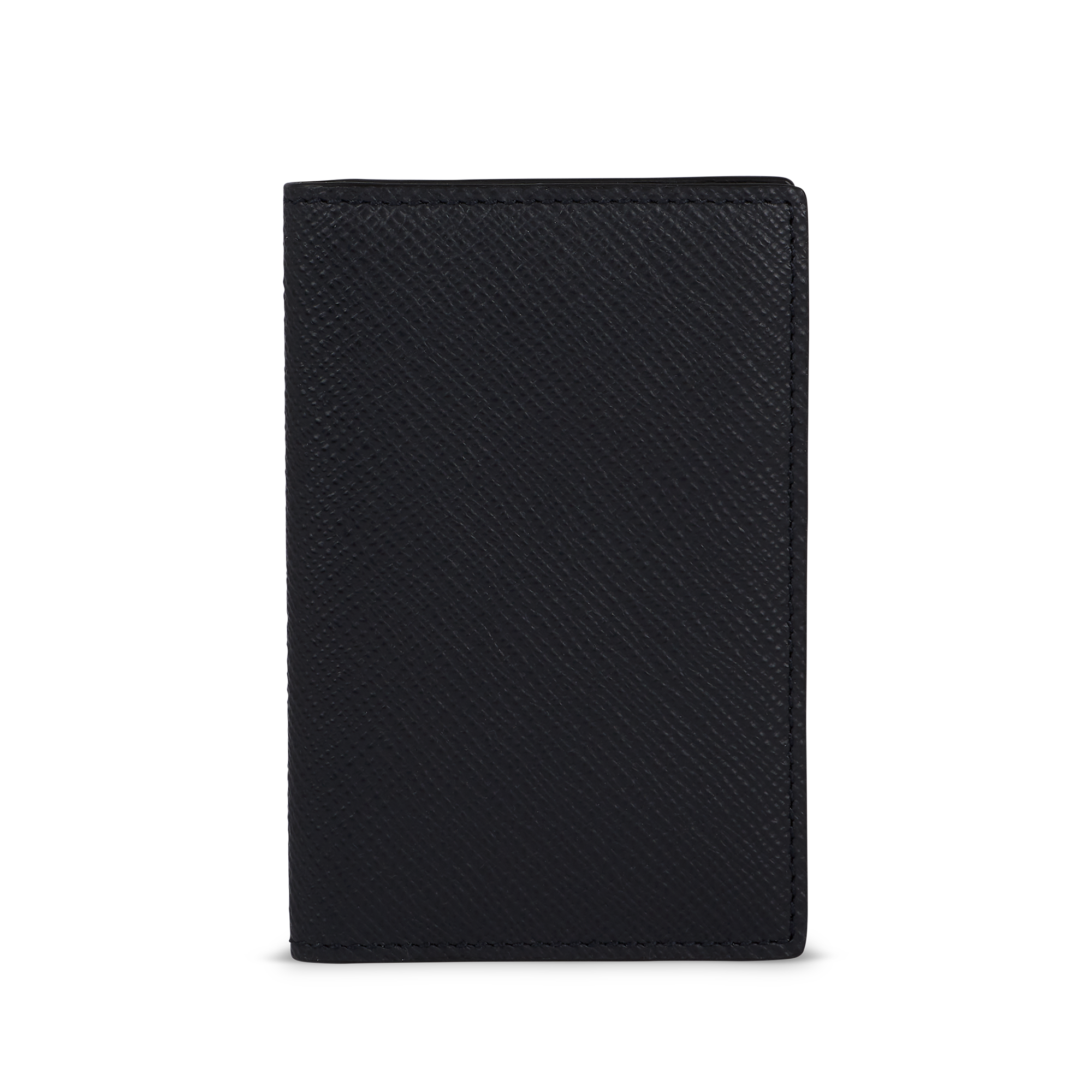 6 Card Slot Folded Card Holder in Panama - Black