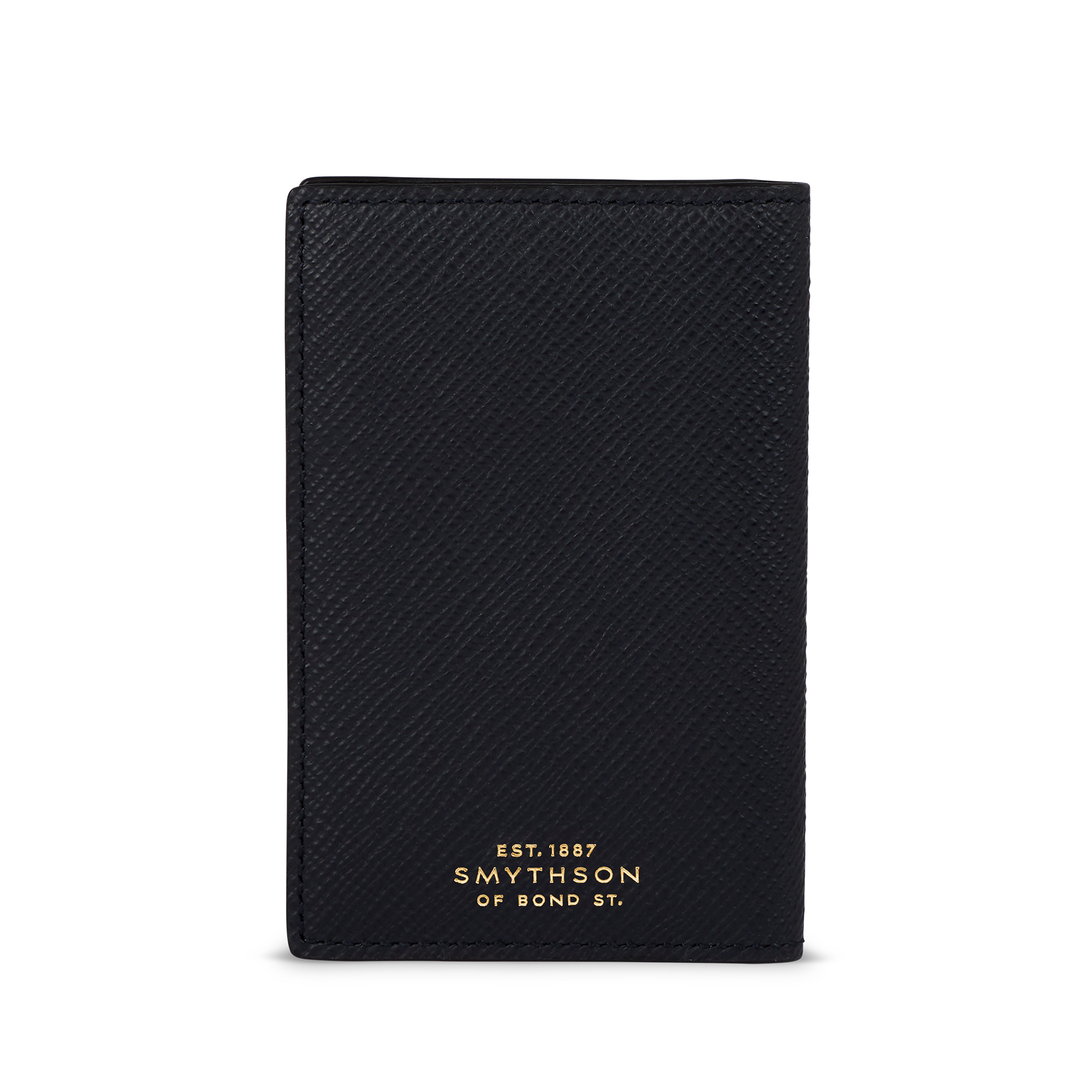 6 Card Slot Folded Card Holder in Panama - Black