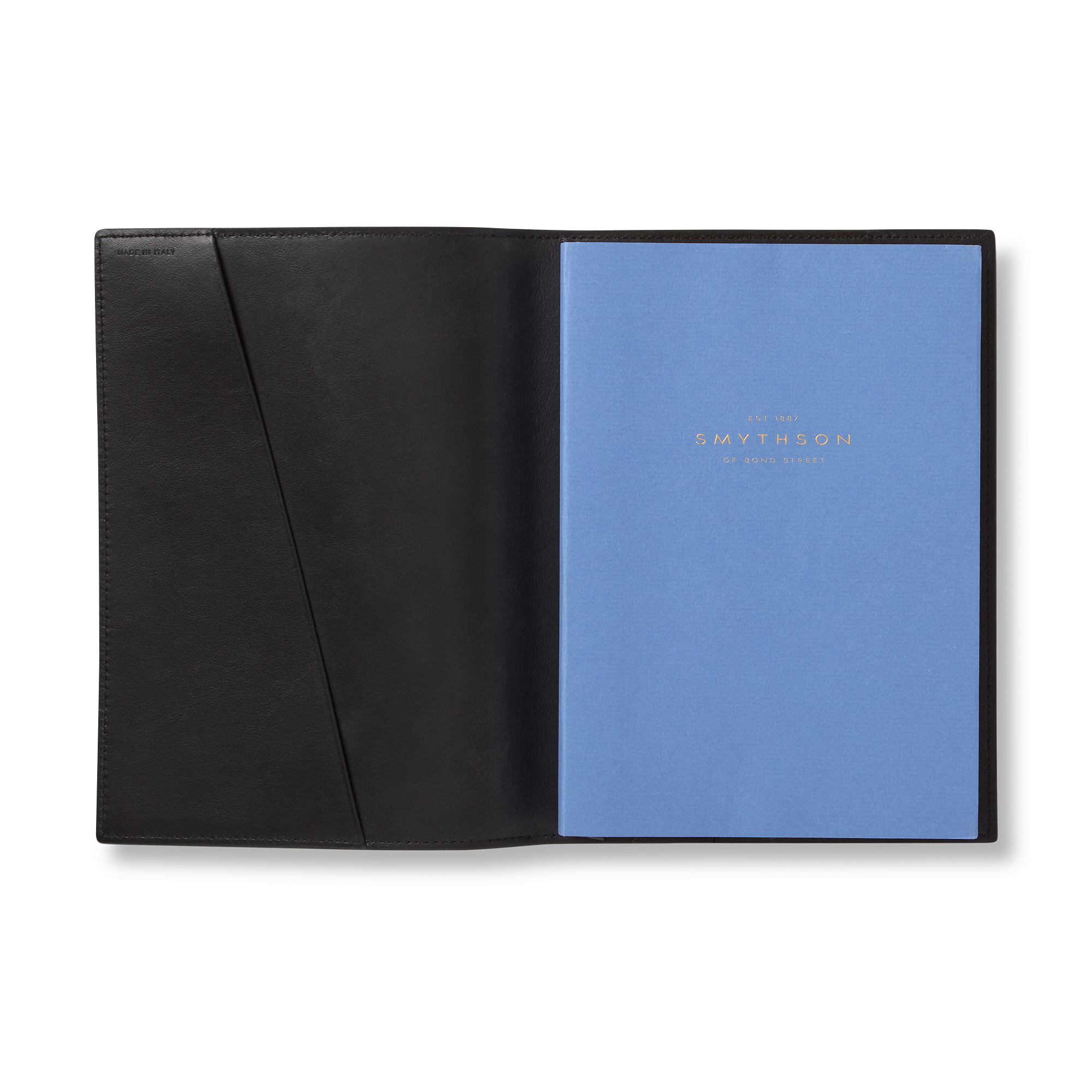 Evergreen Refillable Mid-Size Notebook in Ludlow - Black