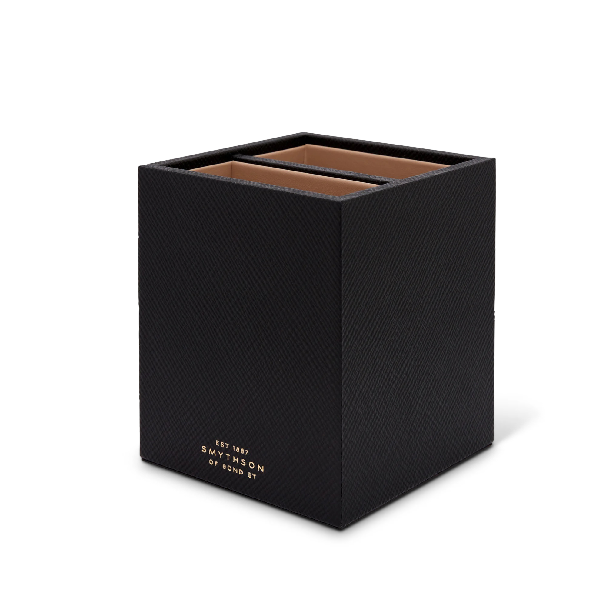 Pen Pot with Divider in Panama - Black