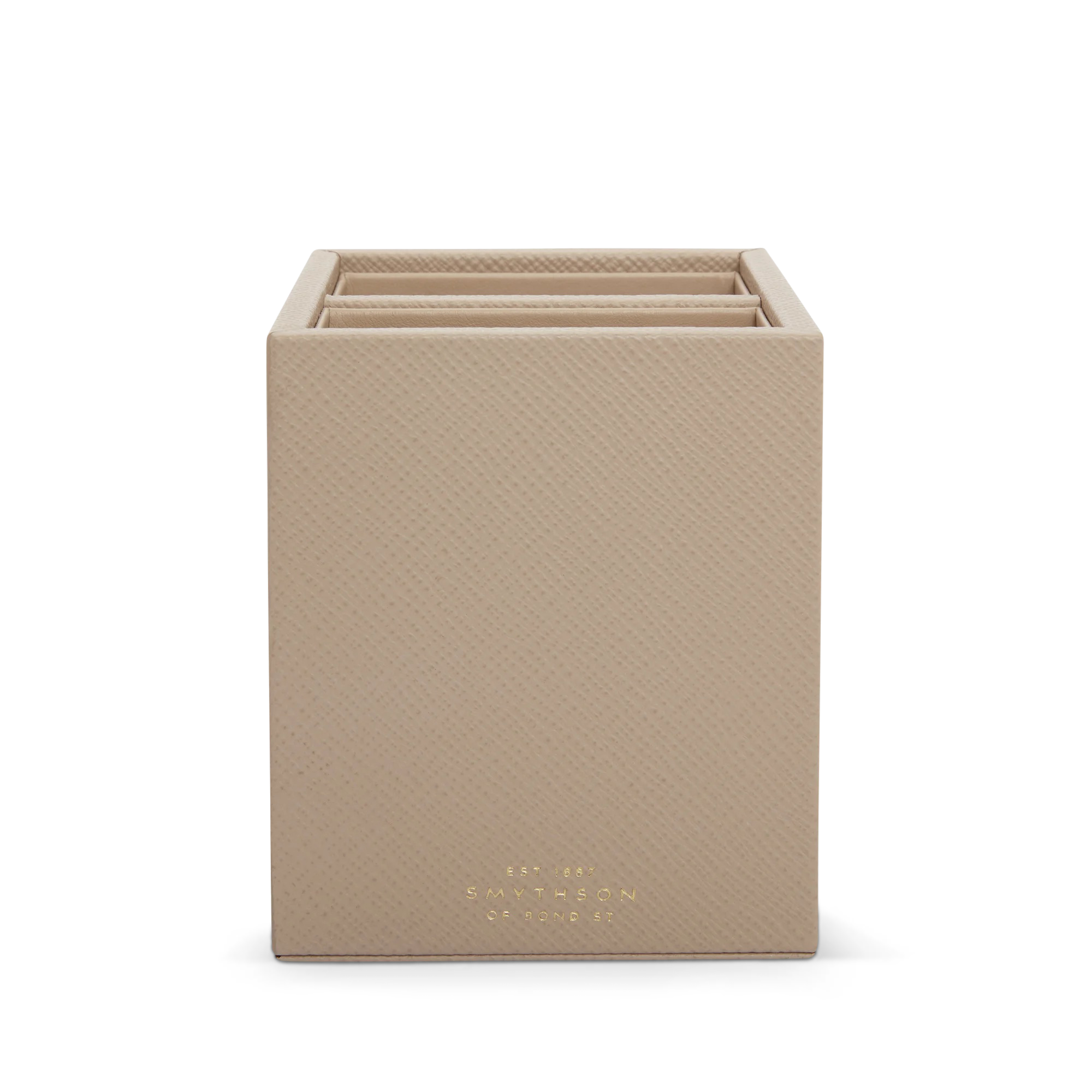 Pen Pot with Divider in Panama - Sandstone