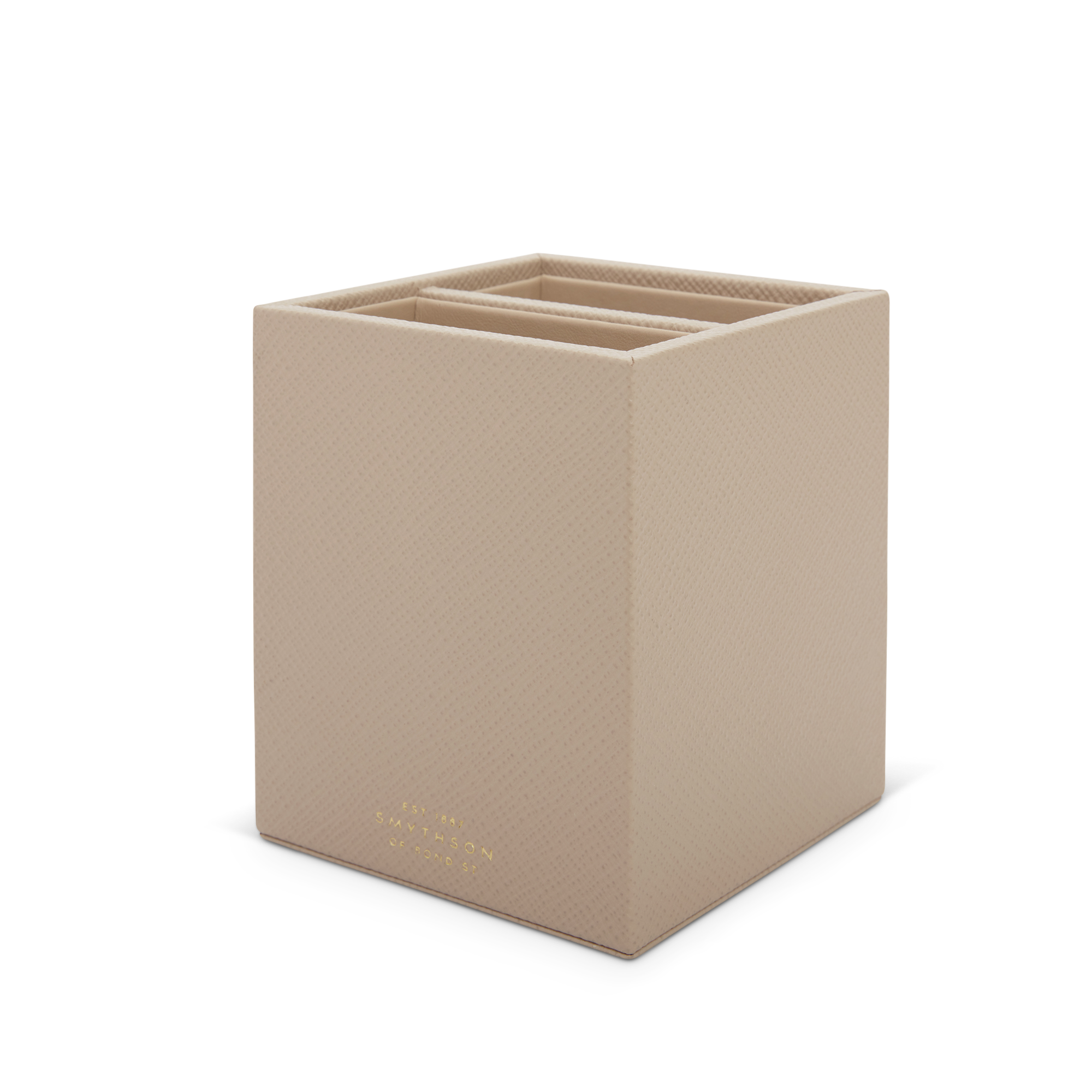 Pen Pot with Divider in Panama - Sandstone