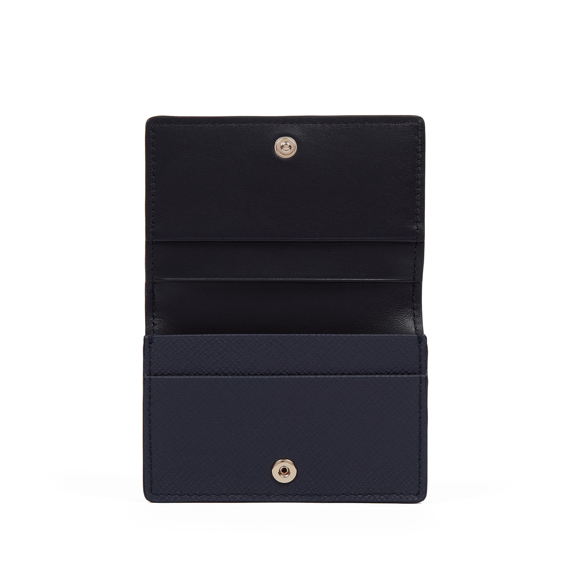 Folded Card Case with Snap Closure in Panama - Navy