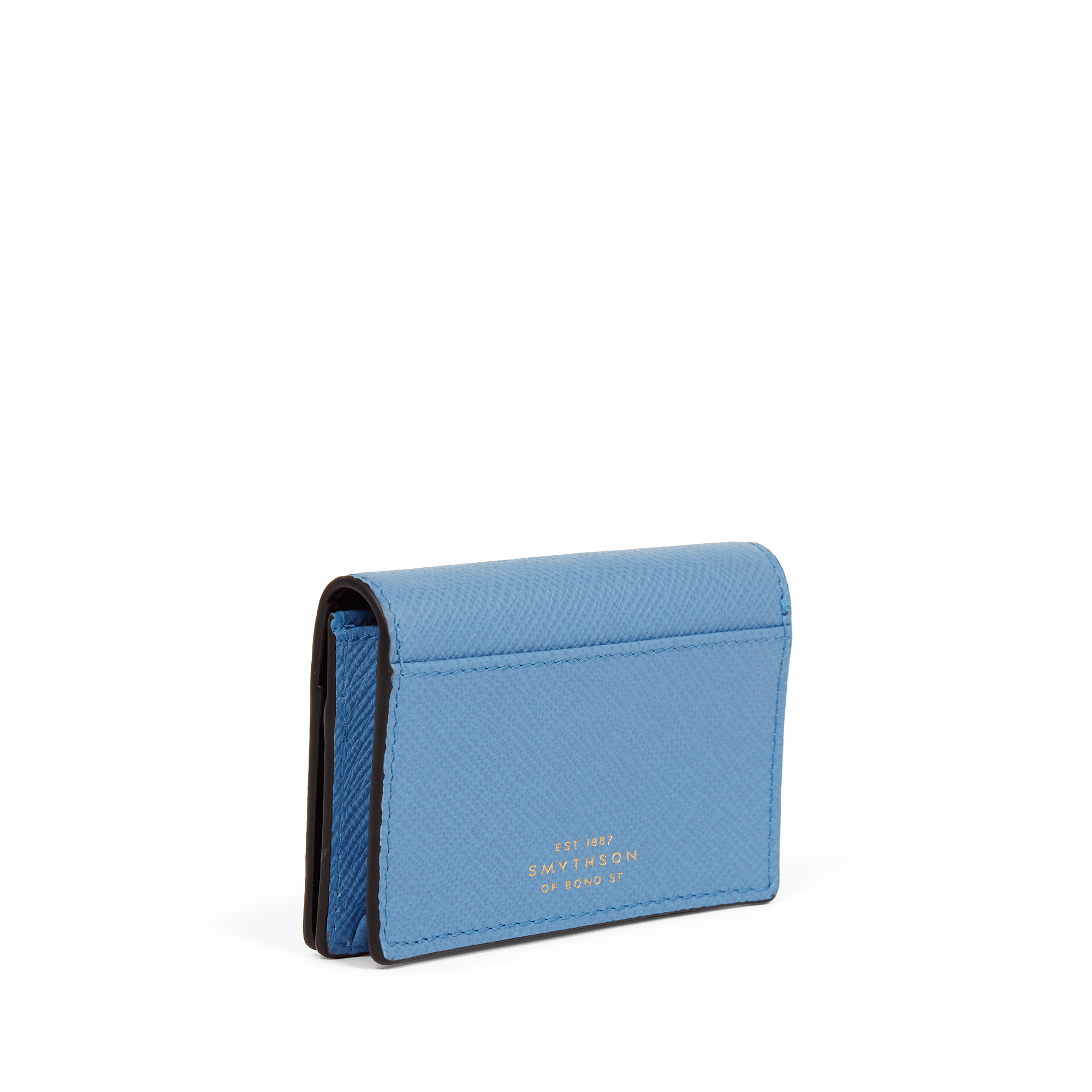 Folded Card Case with Snap Closure in Panama - Nile Blue