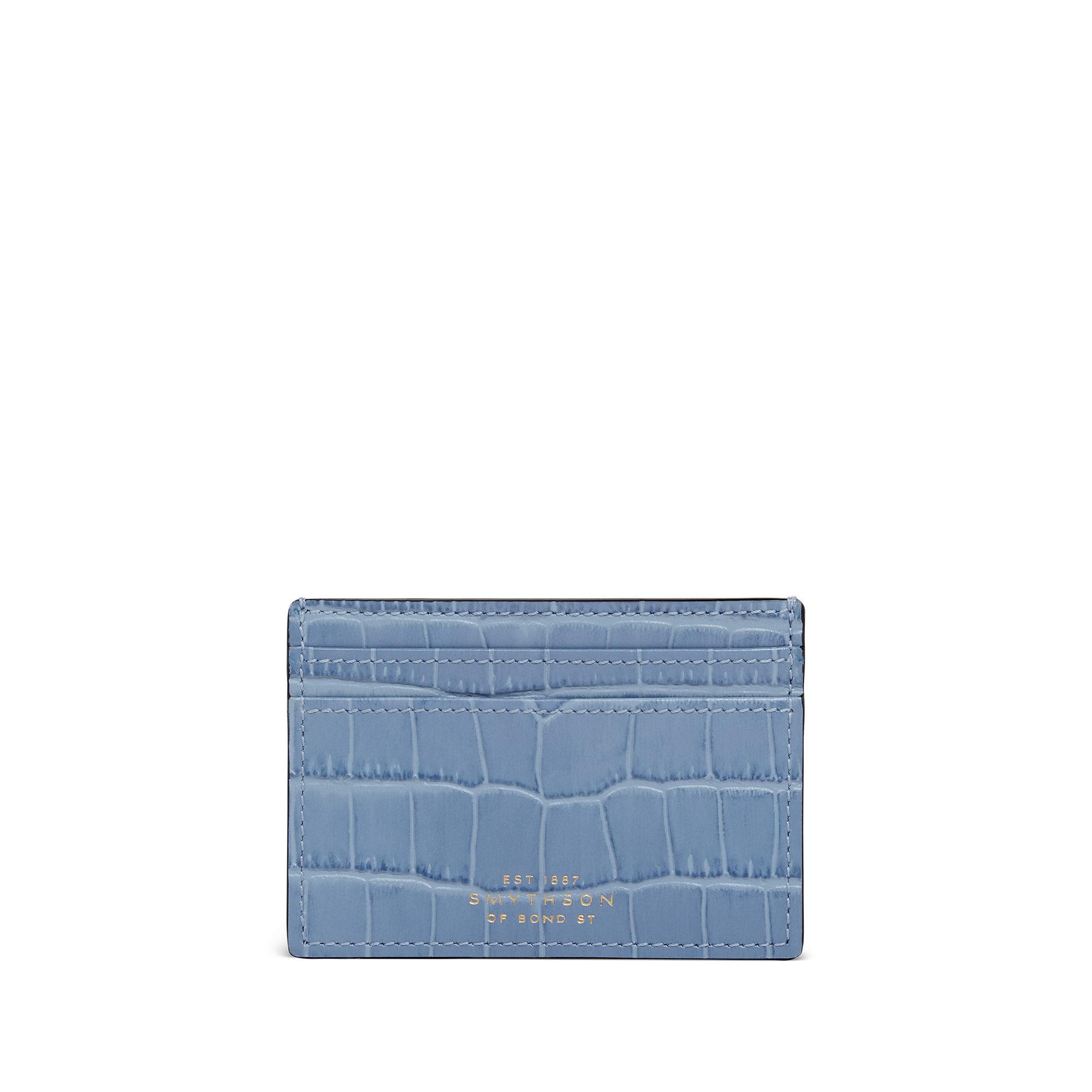 Flat Card Holder in Mara - Nile Blue