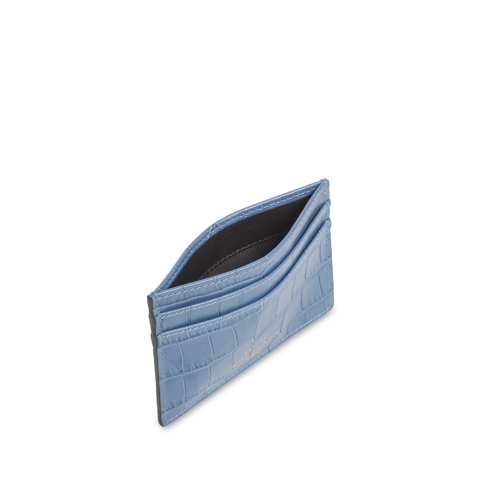 Flat Card Holder in Mara - Nile Blue