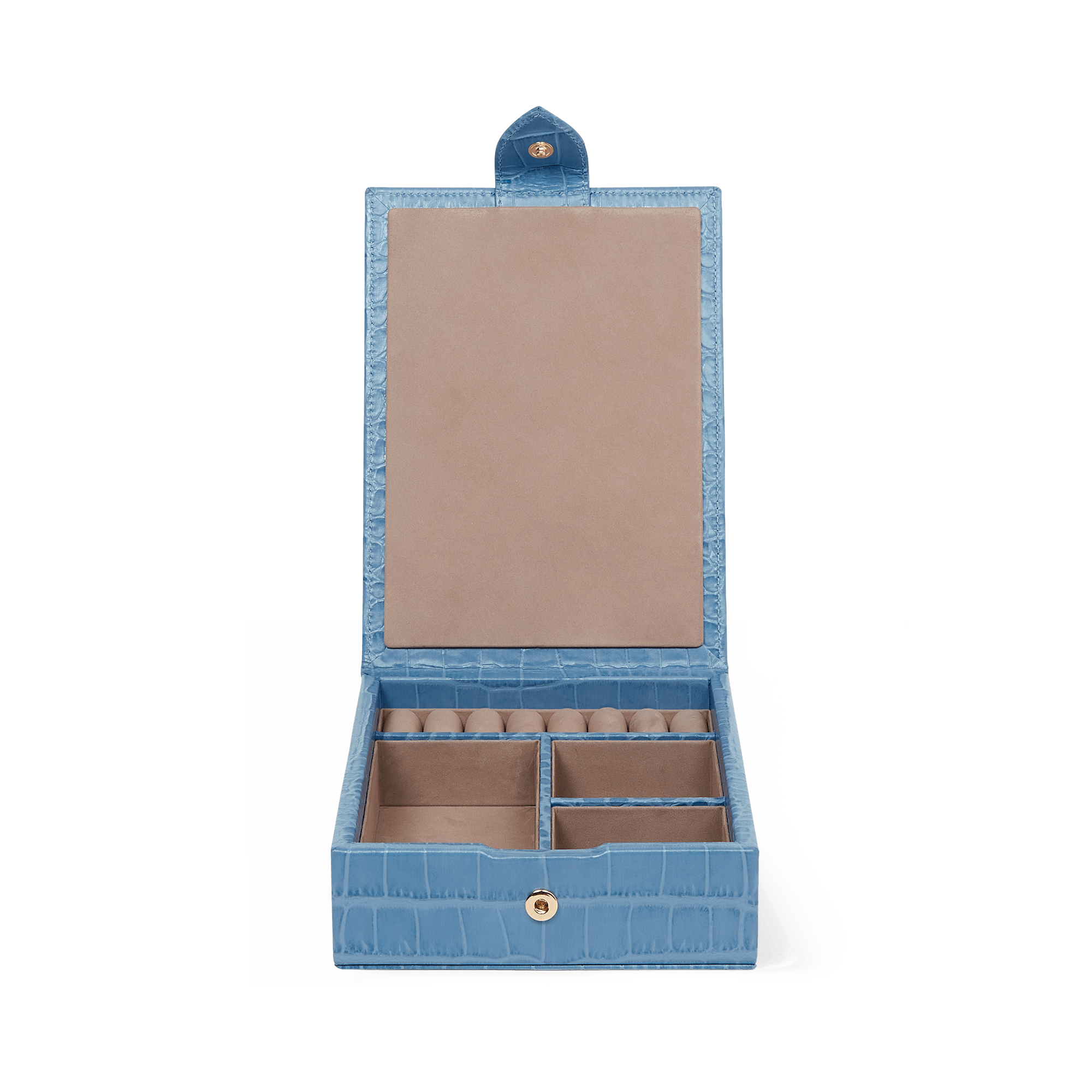 Travel Tray Jewellery Box in Mara - Nile Blue