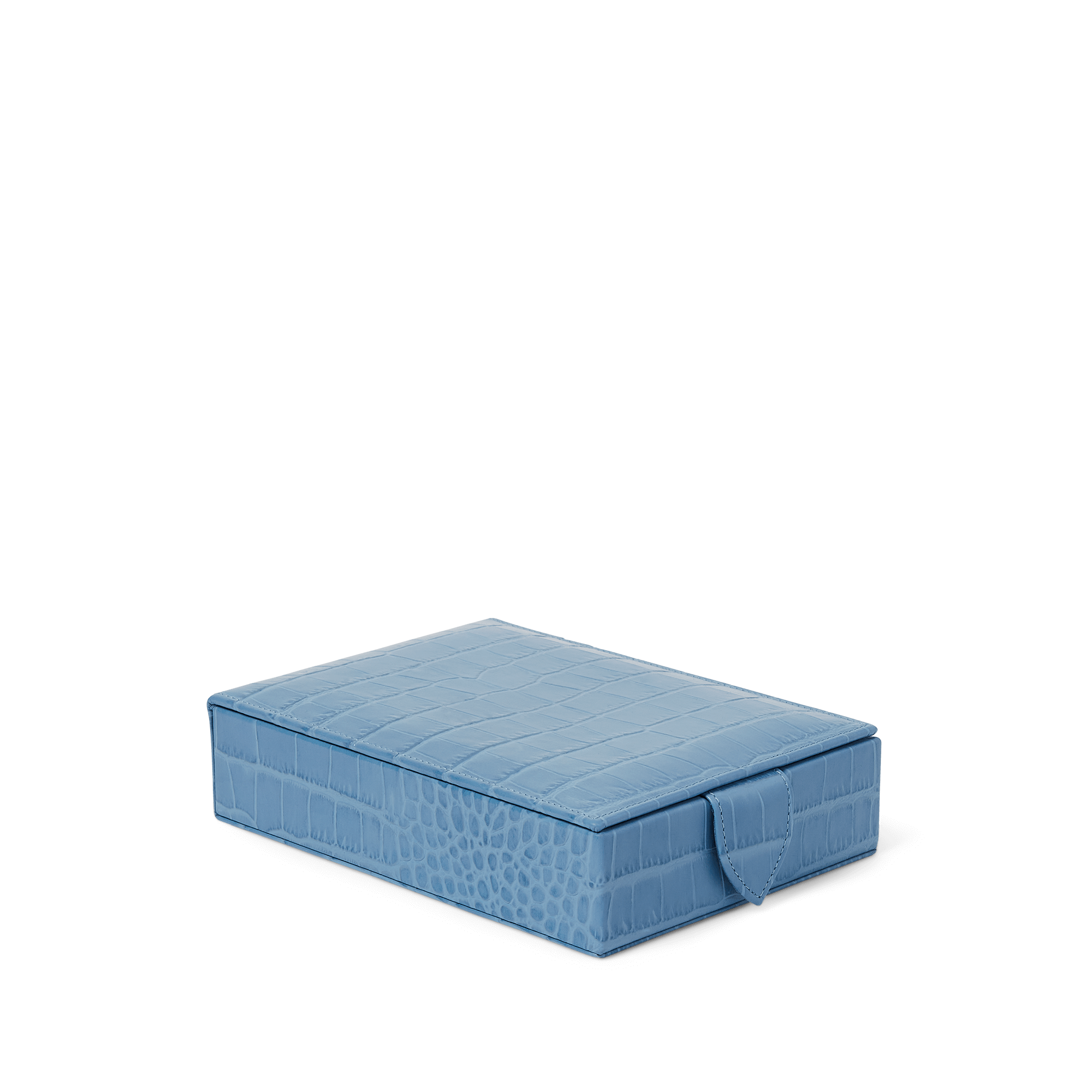 Travel Tray Jewellery Box in Mara - Nile Blue
