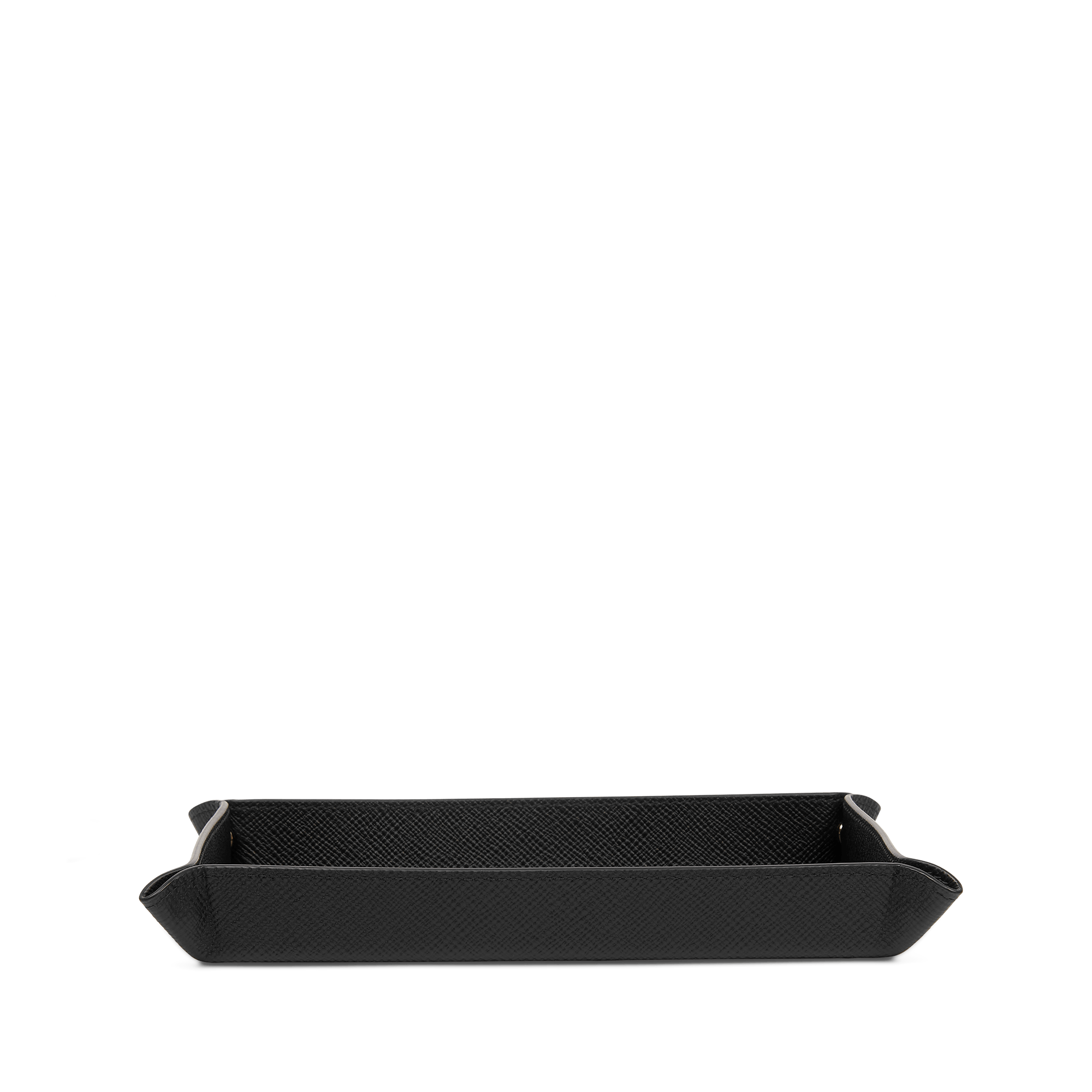 Small Rectangular Trinket Tray in Panama - Black