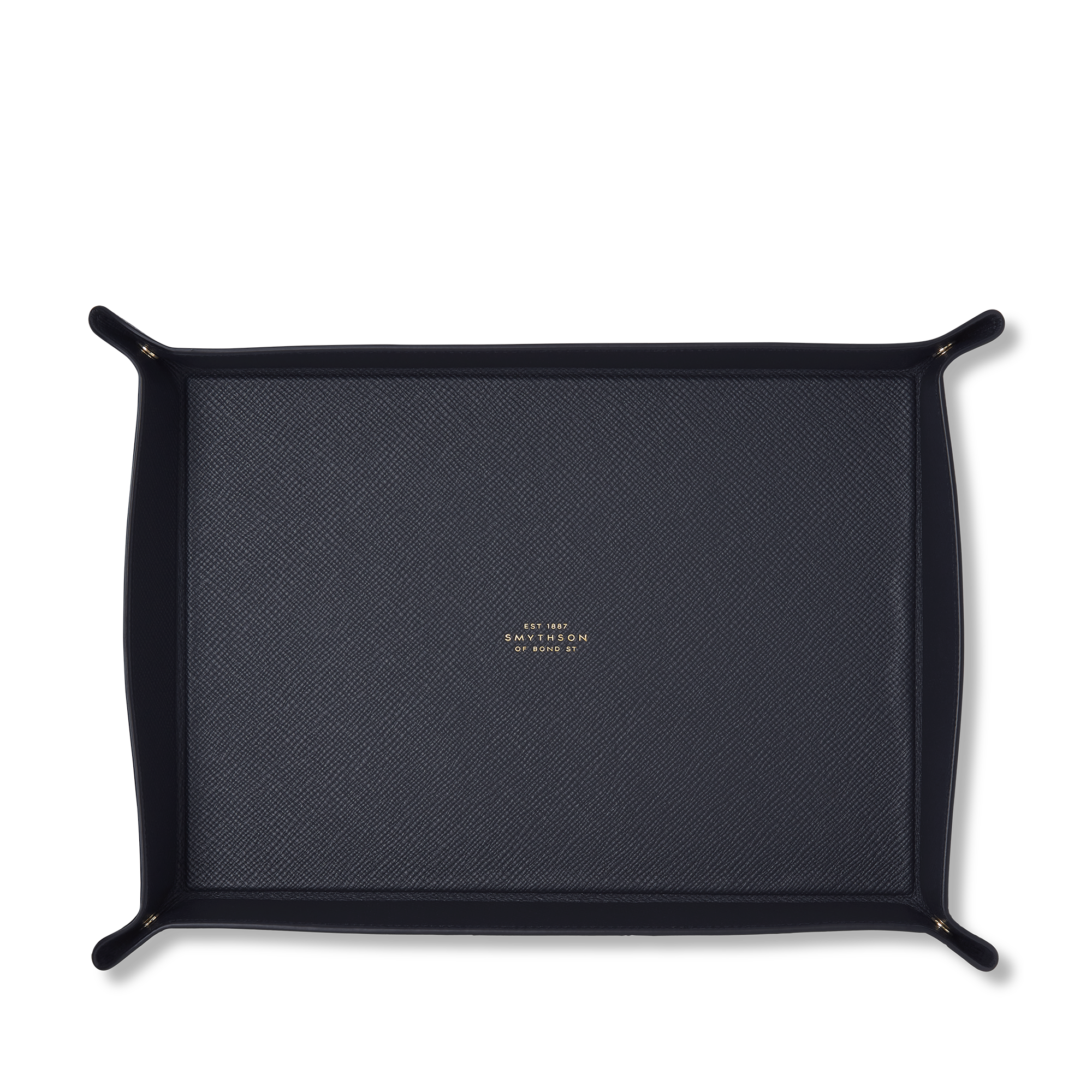 Large Rectangular Trinket Tray in Panama - Navy