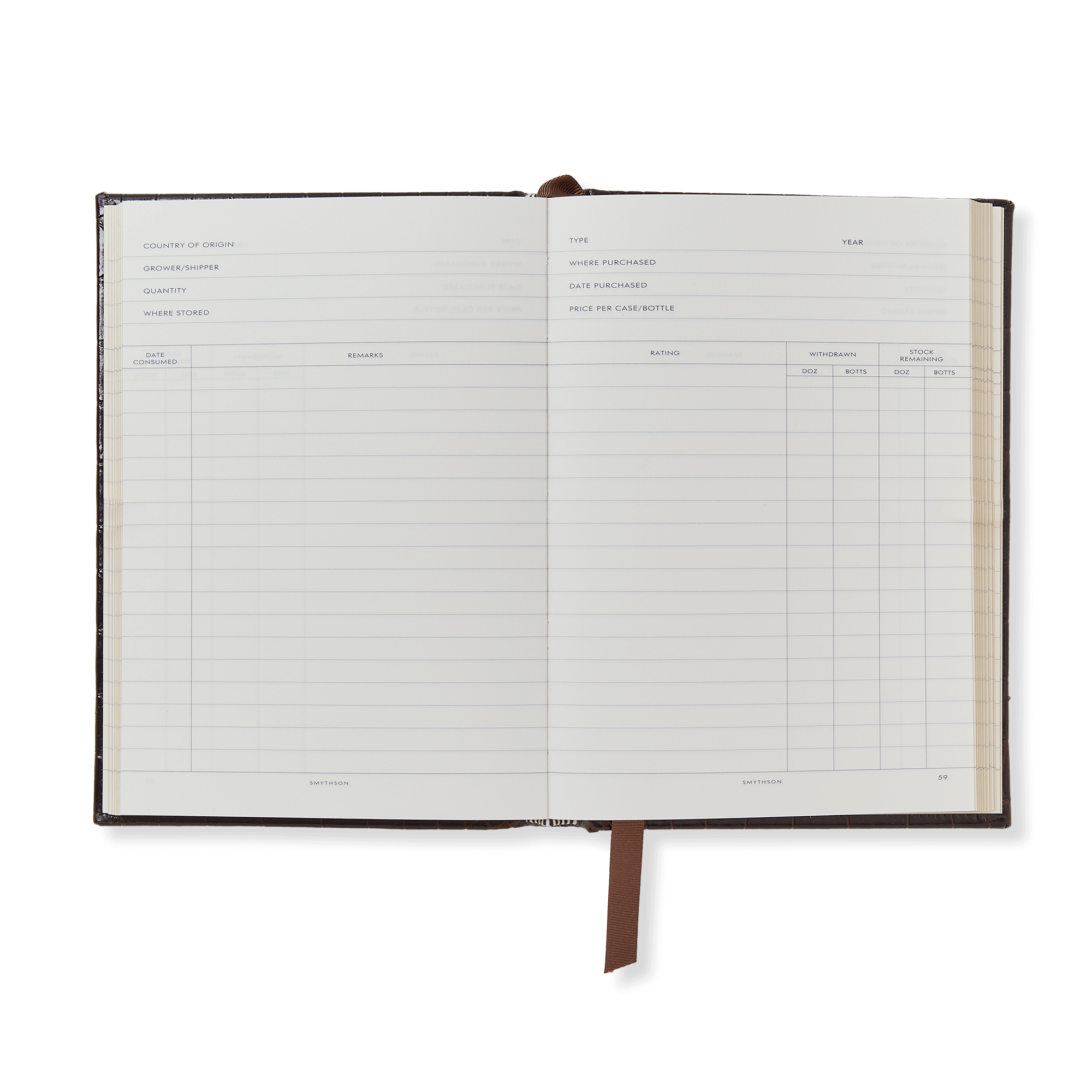Hardbound Cellar Book in Mara - Brown