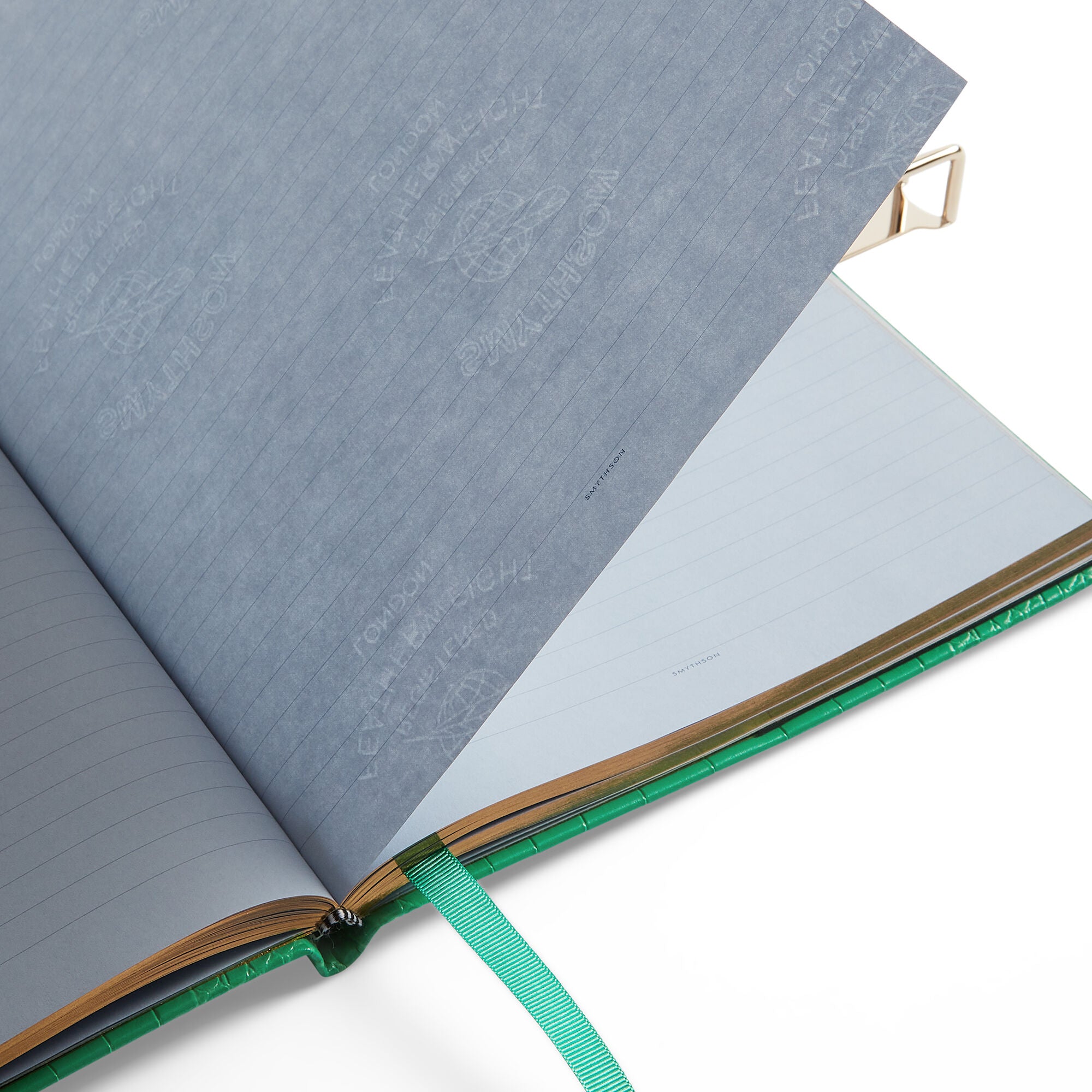 Portobello Notebook with Slide Closure in Mara - Jade