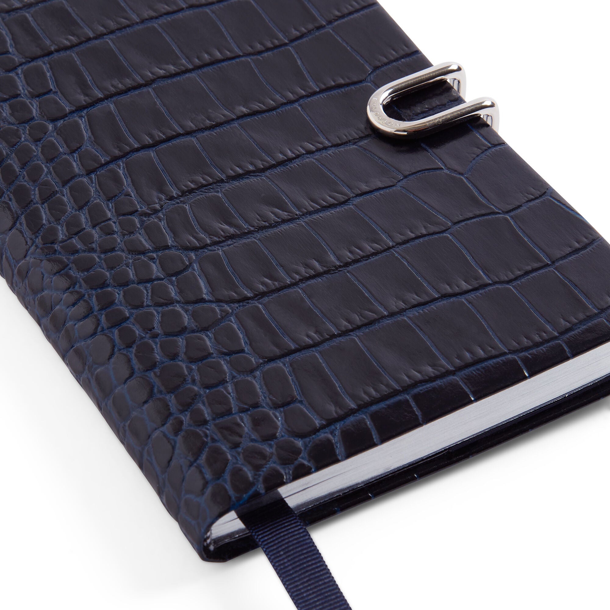 Chelsea Notebook with Slide Closure in Mara - Navy