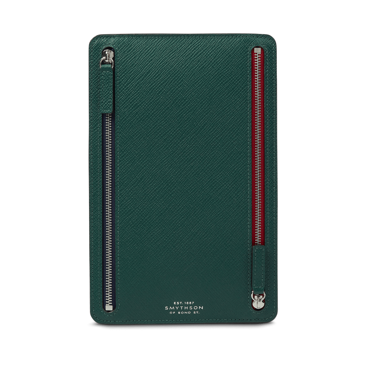 Multi-Zip Case in Panama in Forest | Smythson United Kingdom