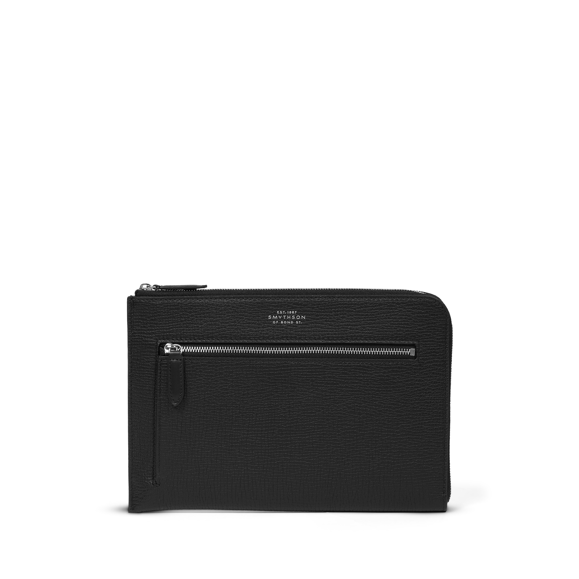 Flat Travel Organiser Pouch in Ludlow - Black