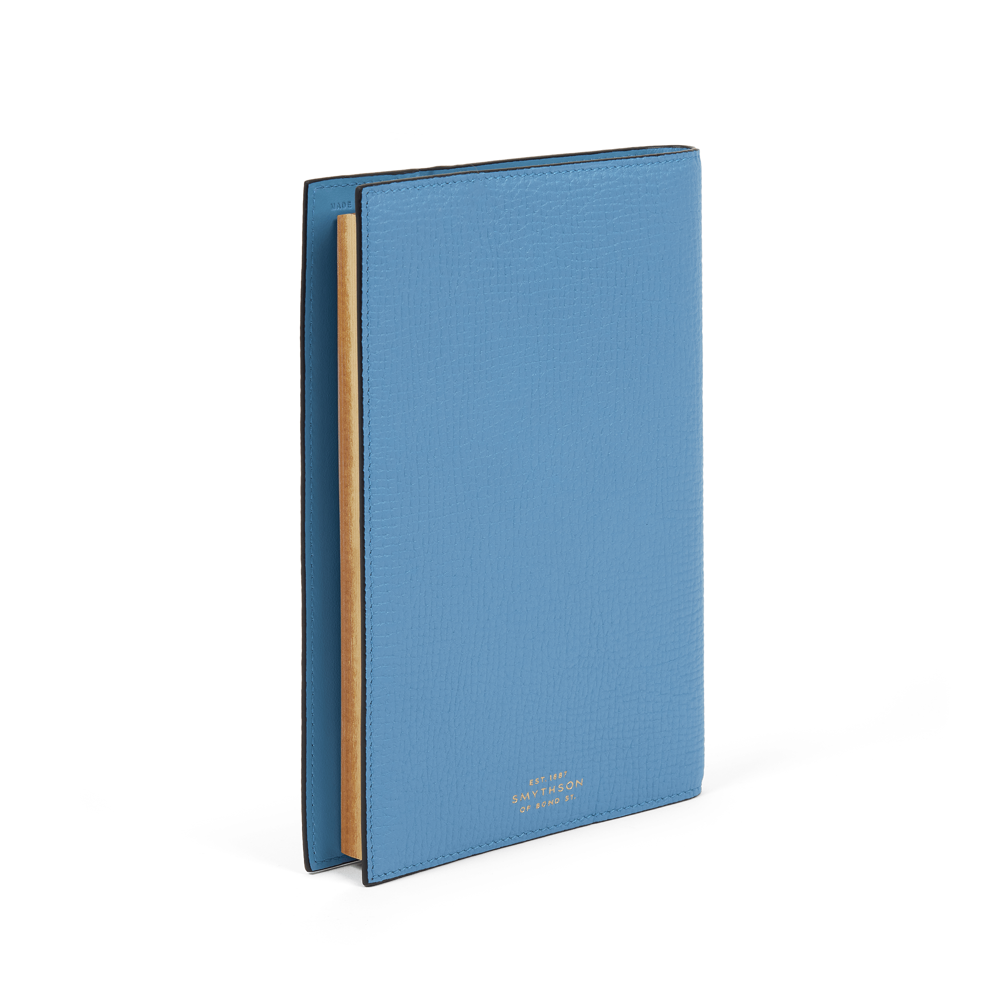 Taccuino Evergreen ricaricabile di medie dimensioni, modello Ludlow - Blu del Nilo