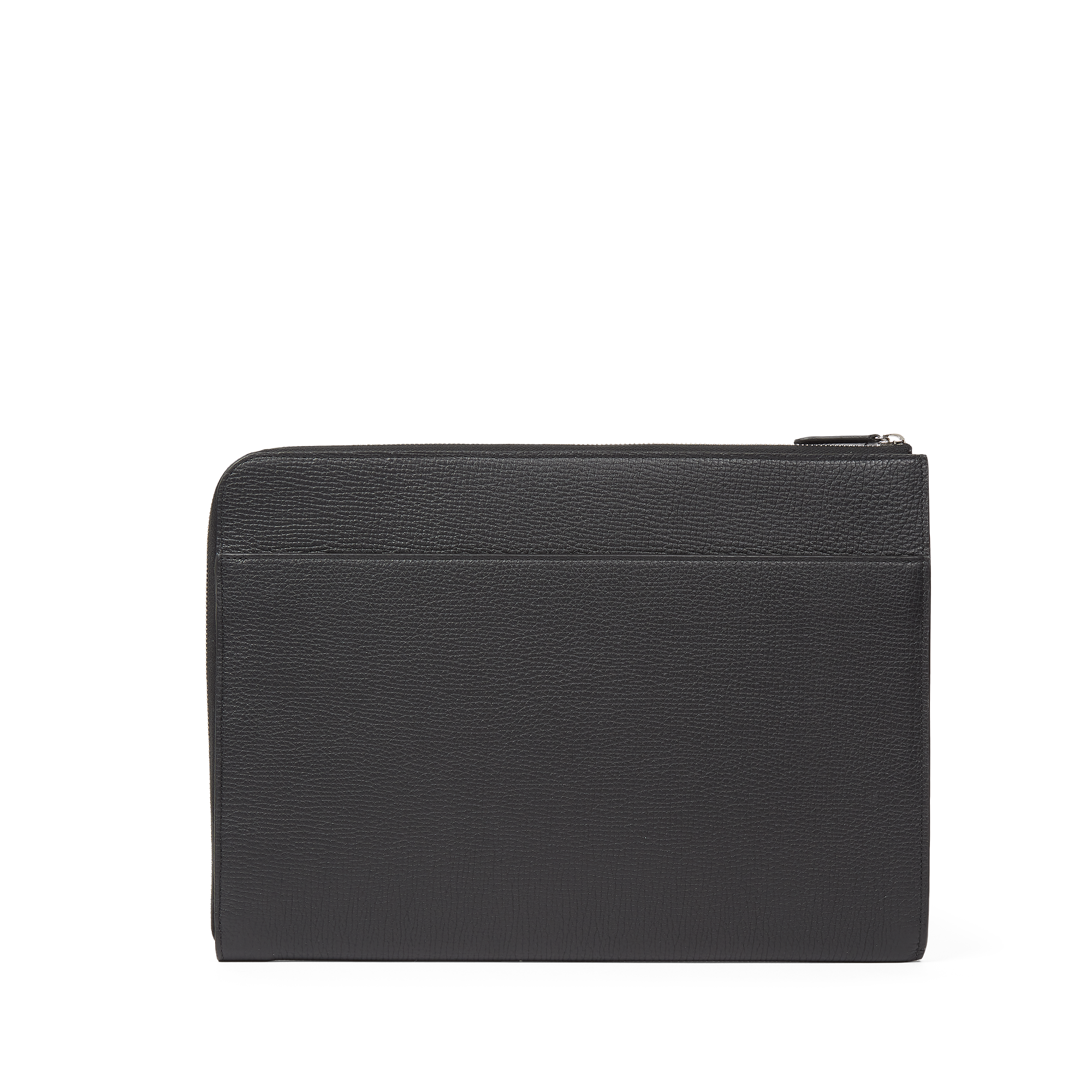 Small Laptop Case With Zip in Ludlow - Black