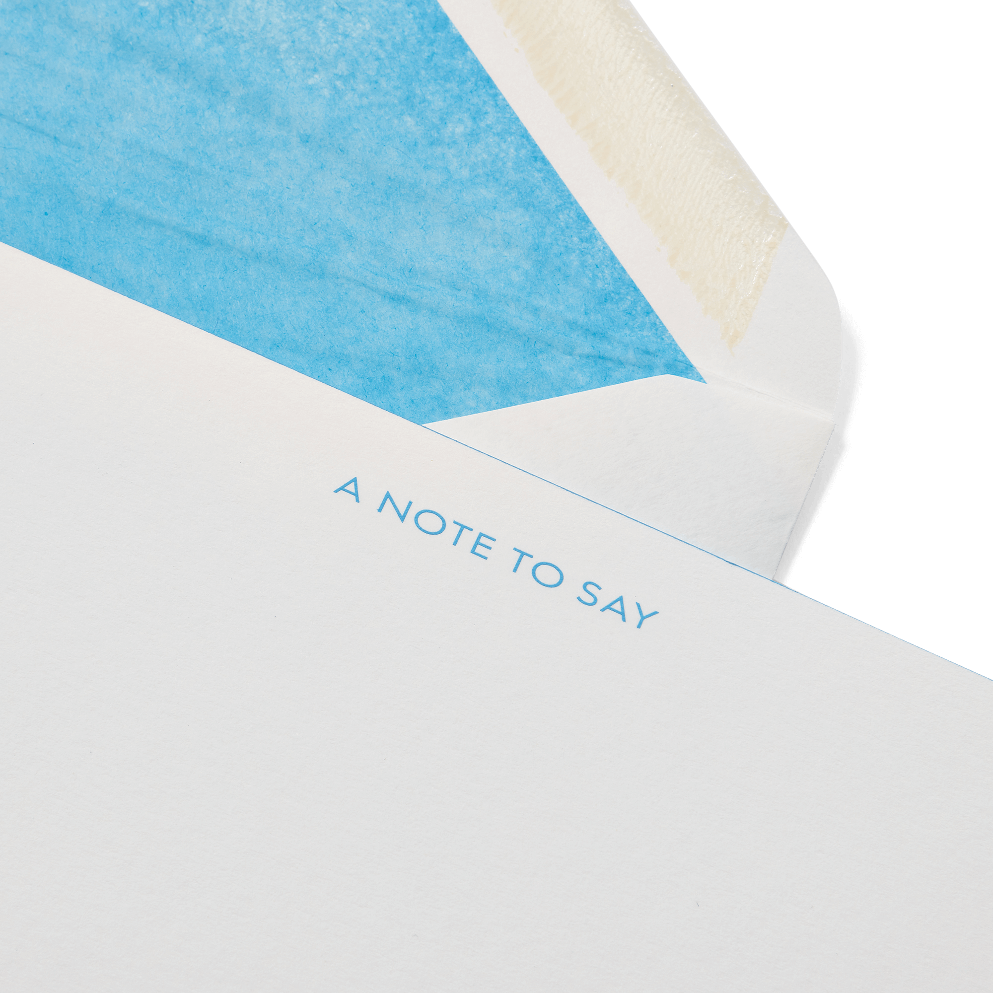 A Note To Say Correspondence Cards - White