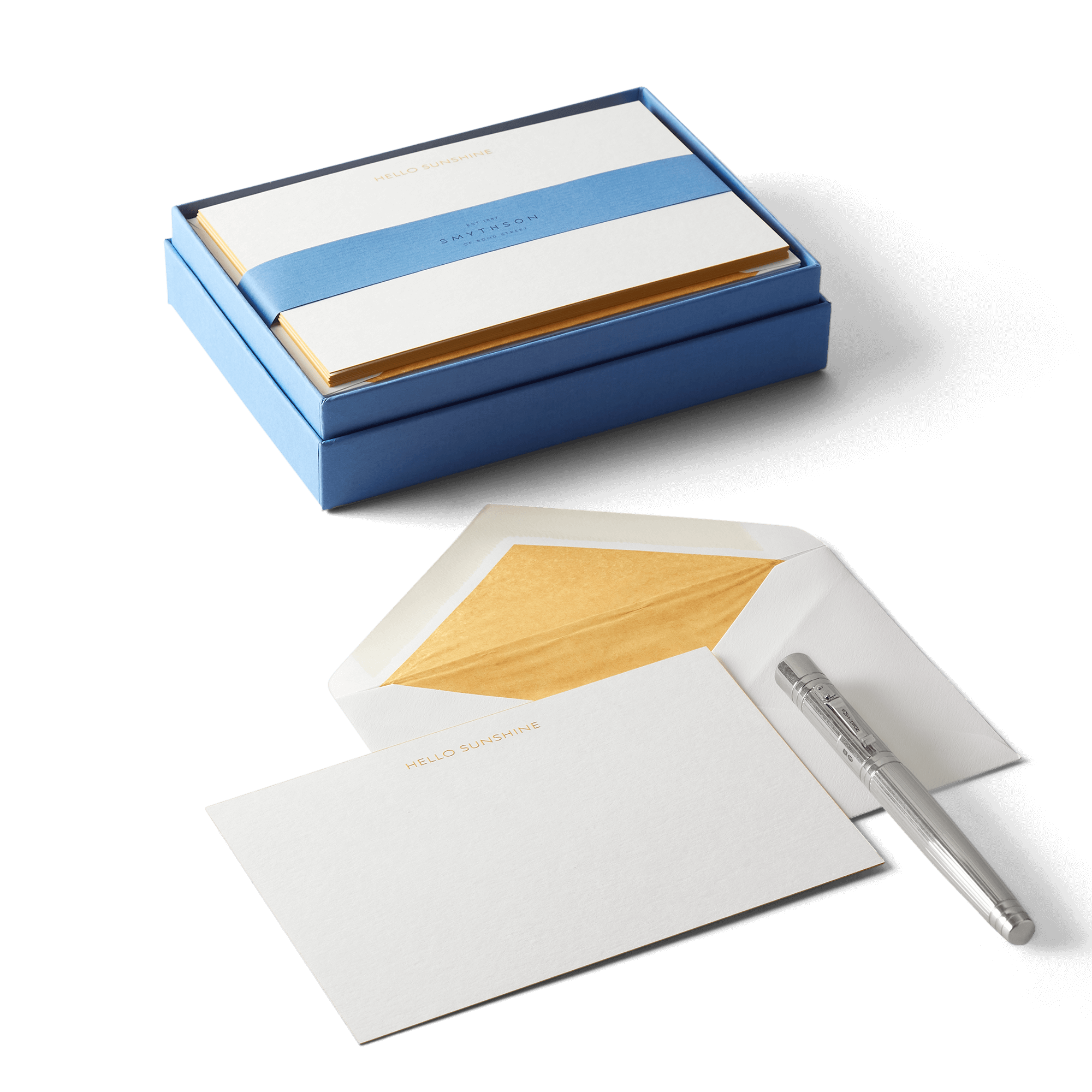 Hello Sunshine Correspondence Cards - White