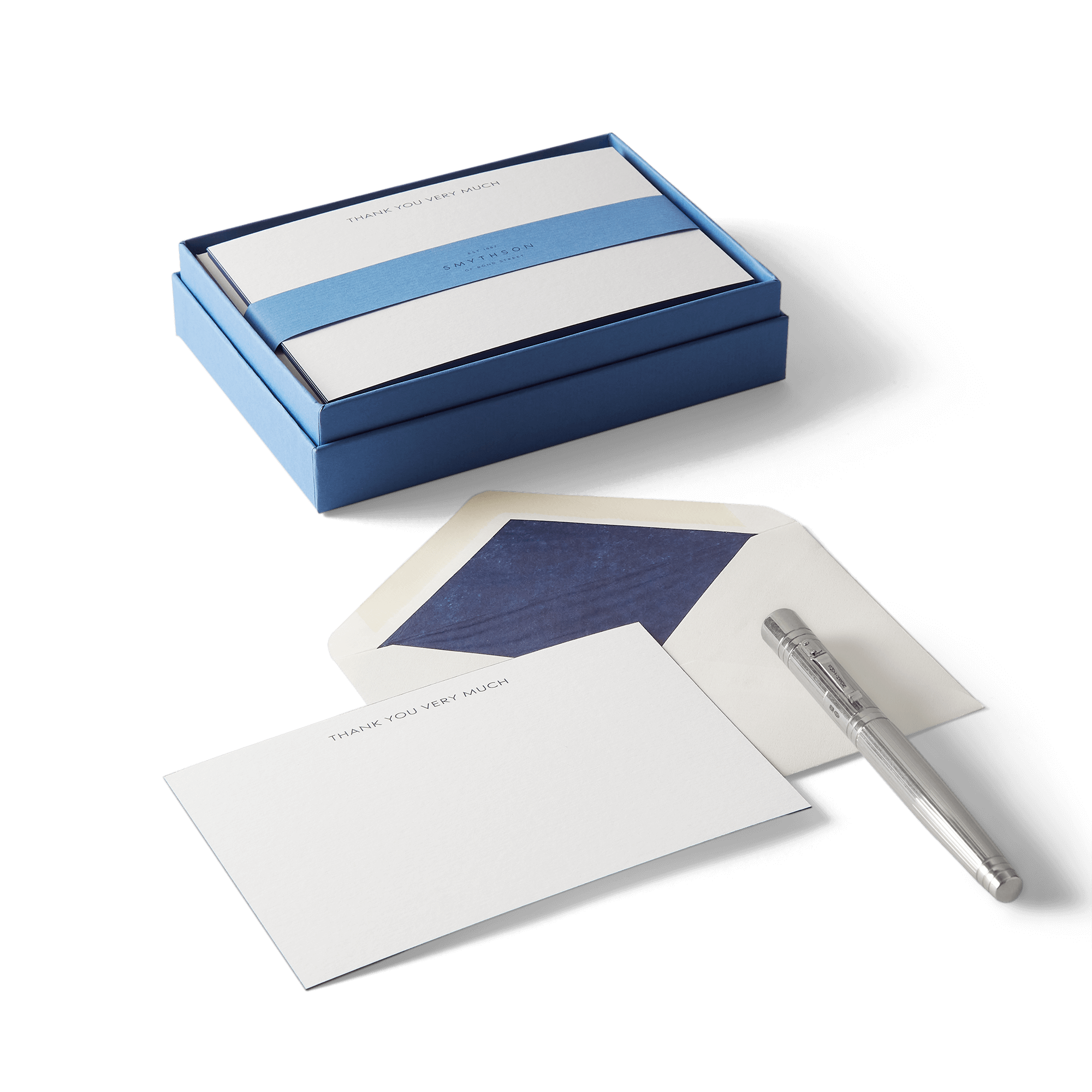 Thank You Very Much Correspondence Cards - White
