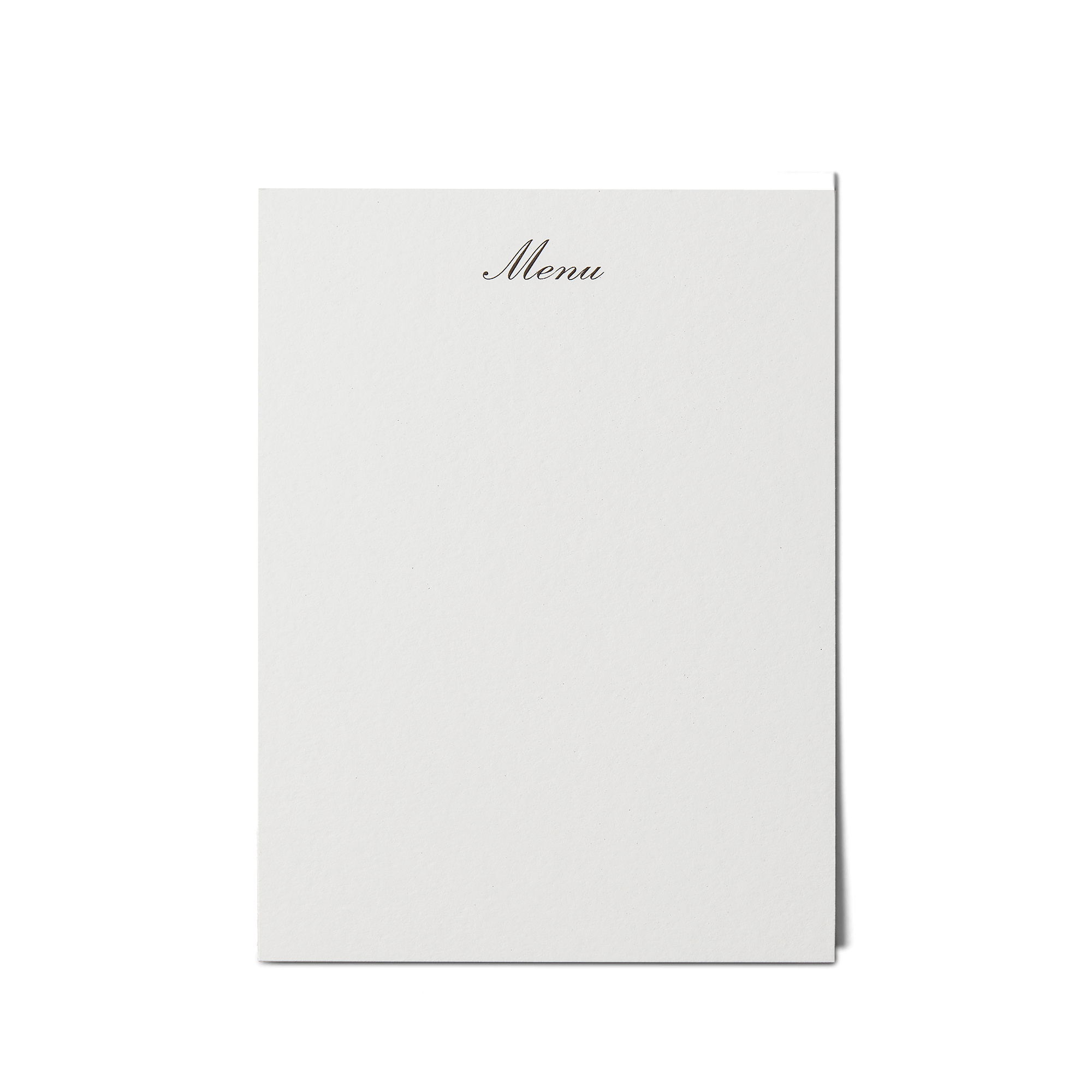 Menu Cards