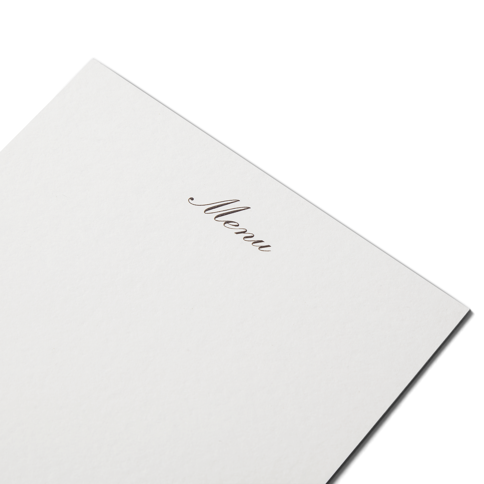 Menu Cards - Cream