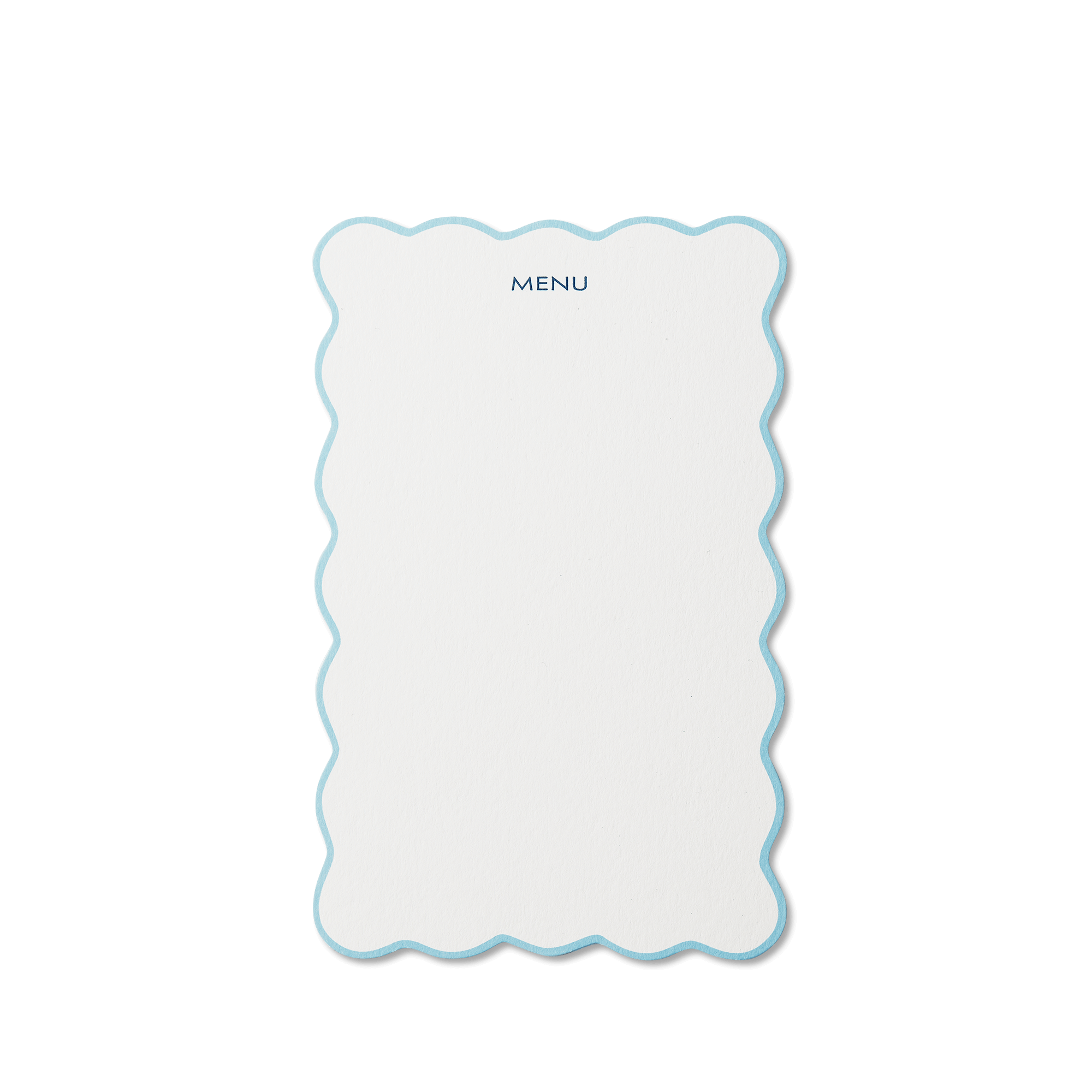 Scalloped Menu Cards - Cream