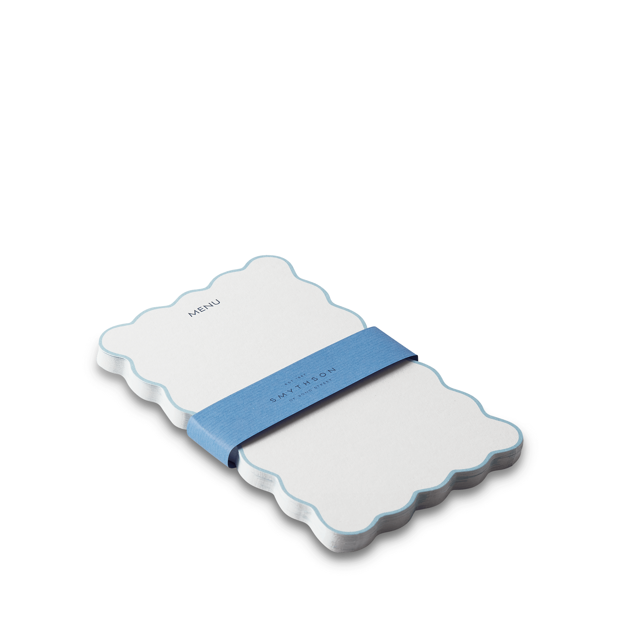 Scalloped Menu Cards - Cream