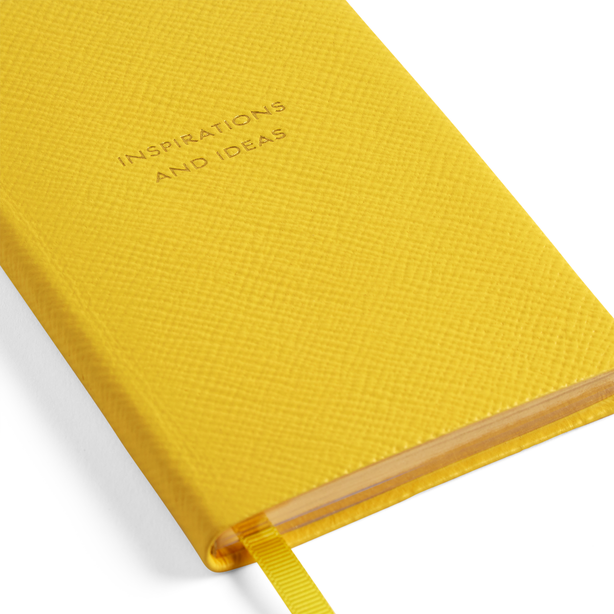 Inspirations And Ideas Panama Notebook in Lemon | Smythson Inspirations And Ideas Panama Notebook in Lemon | Smythson