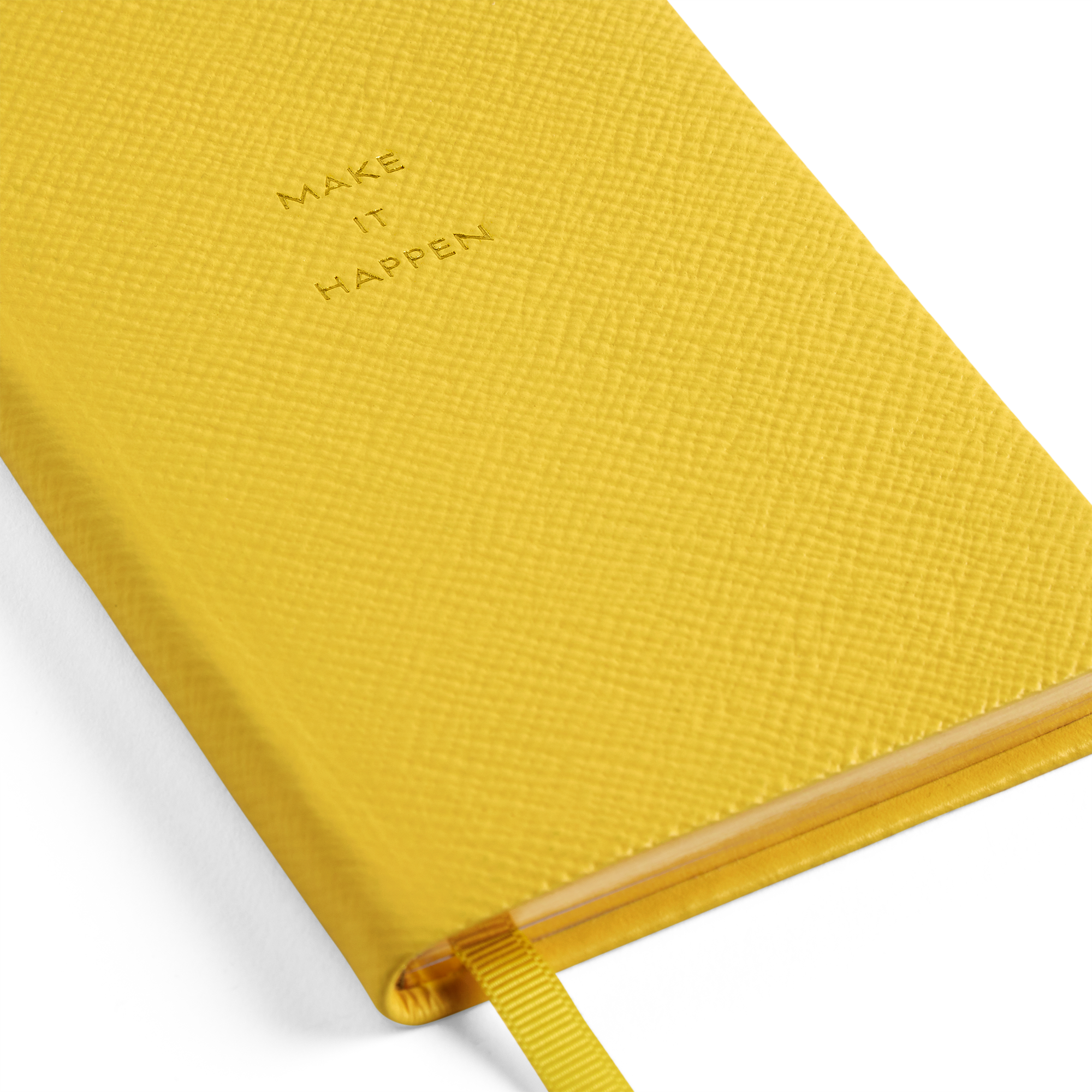 „Make It Happen“ Panama-Notizbuch – Zitrone