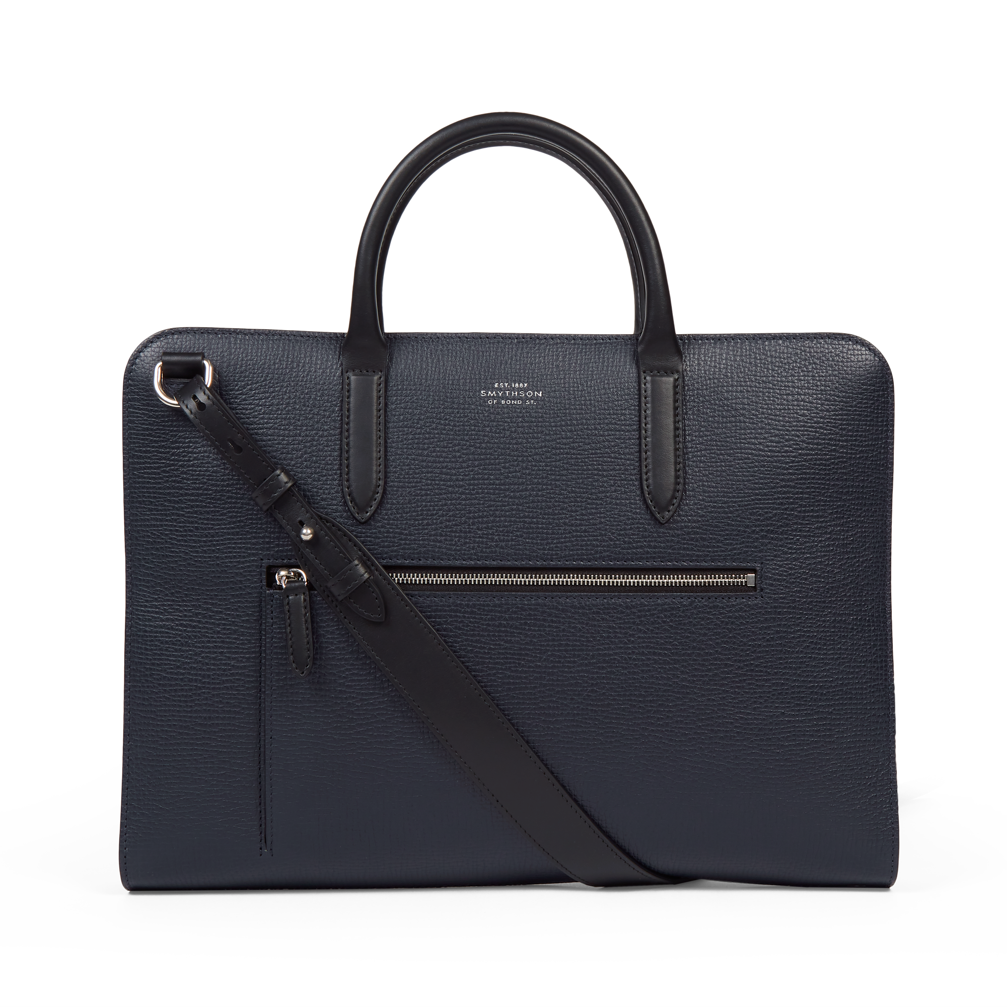 Ultra Slim Briefcase with Zip Front in Ludlow