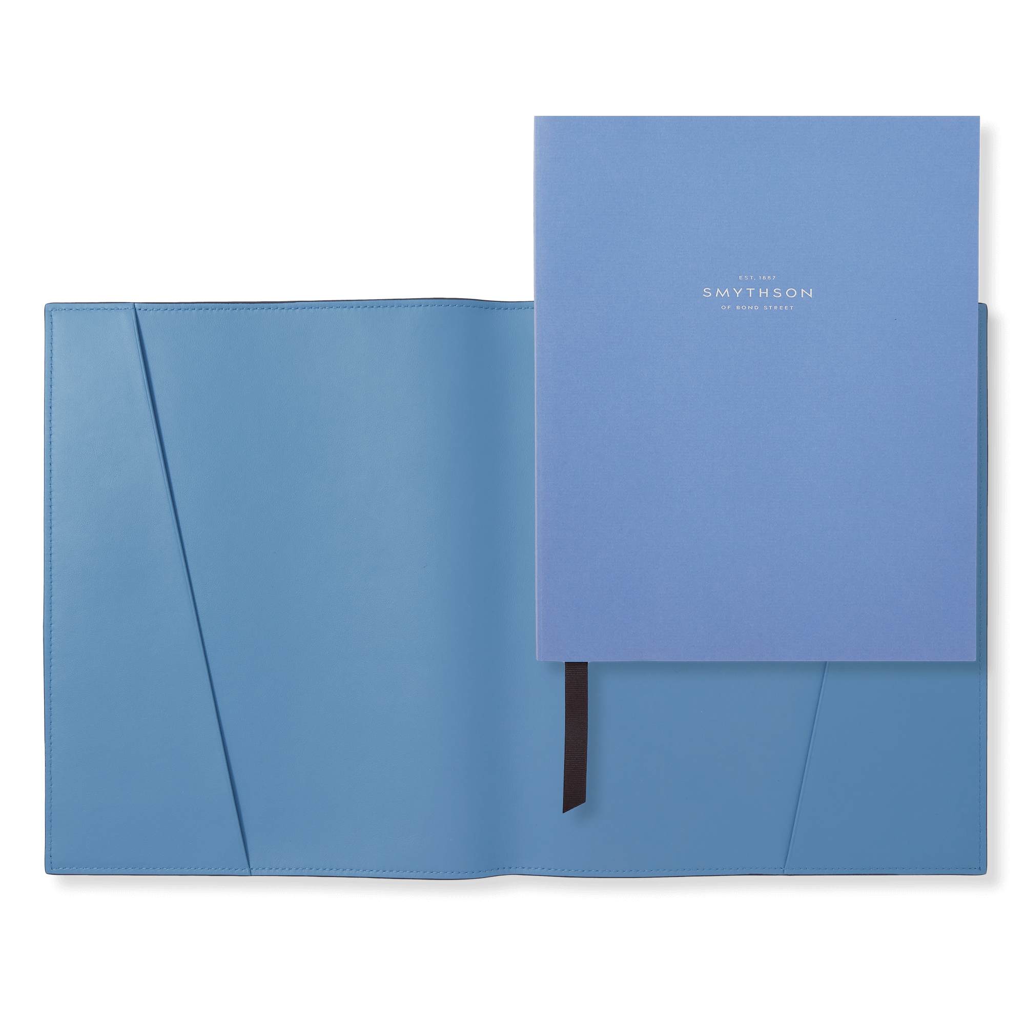 Large Evergreen Refillable Notebook in Ludlow - Nile Blue