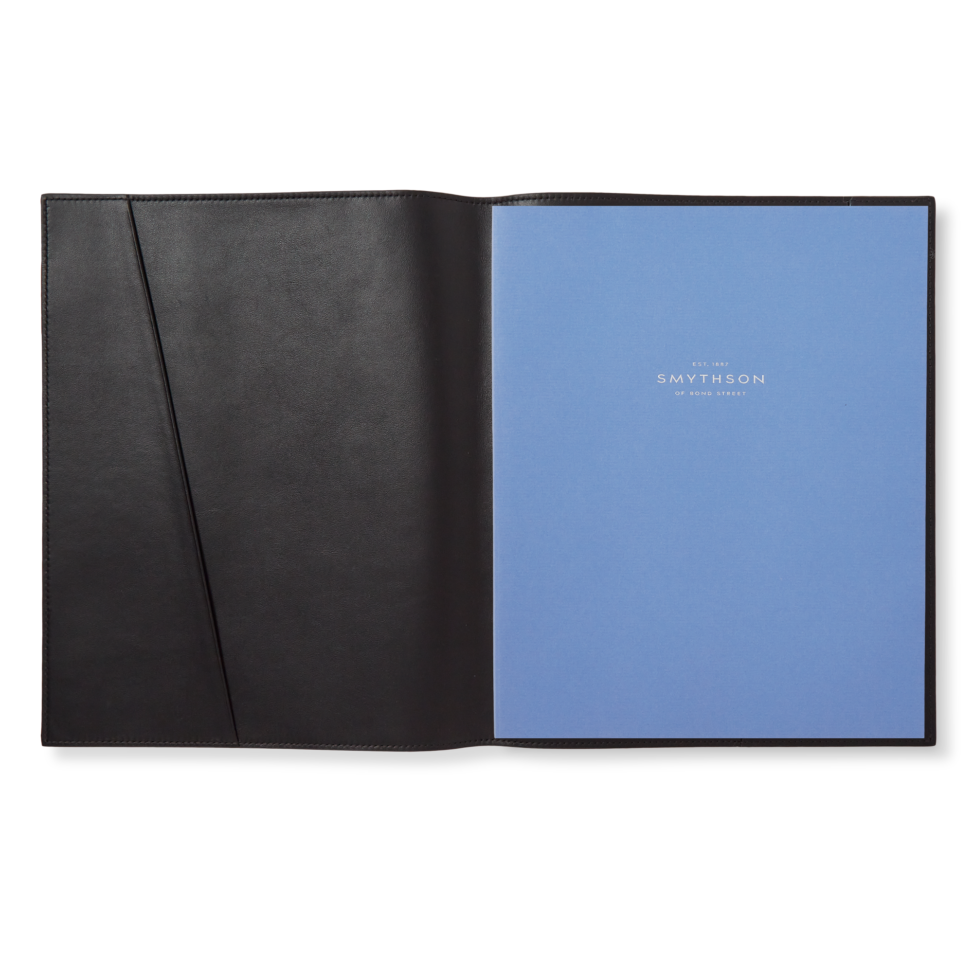Grand cahier rechargeable Evergreen, modèle Ludlow - Bleu marine