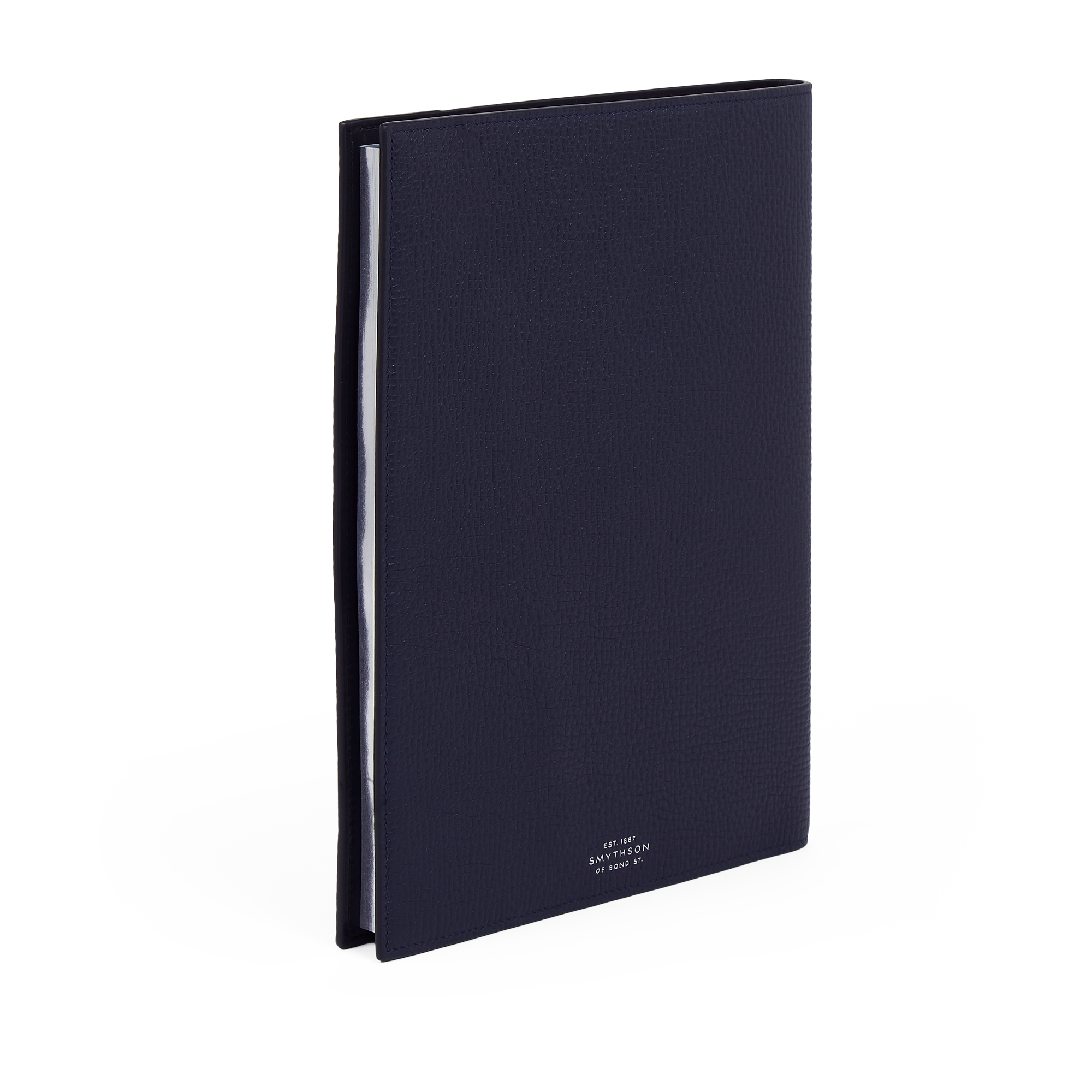 Grand cahier rechargeable Evergreen, modèle Ludlow - Bleu marine
