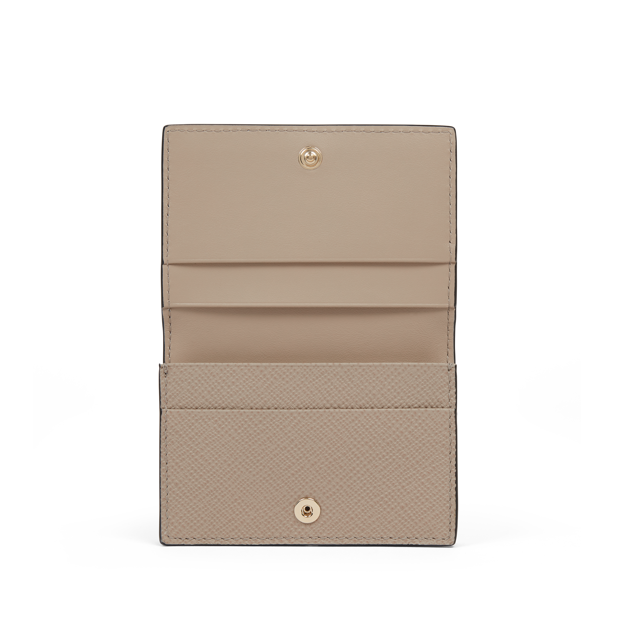 Folded Card Case with Snap Closure in Panama - Sandstone