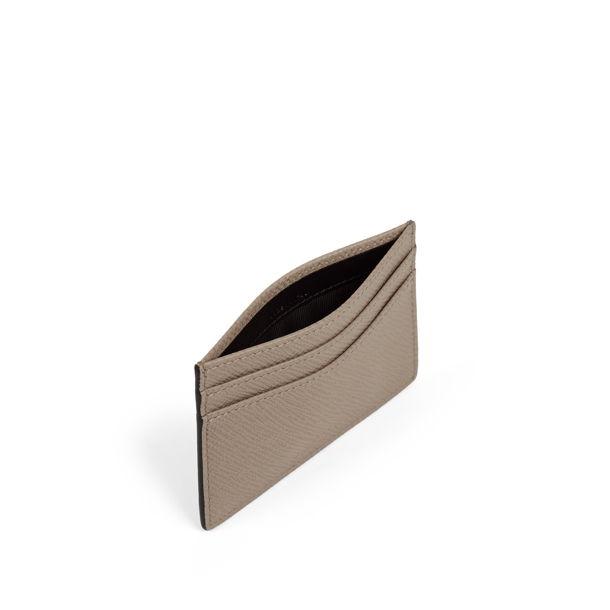 Flat Card Holder in Panama in Sandstone | Smythson United States Flat Card Holder in Panama in Sandstone | Smythson United States