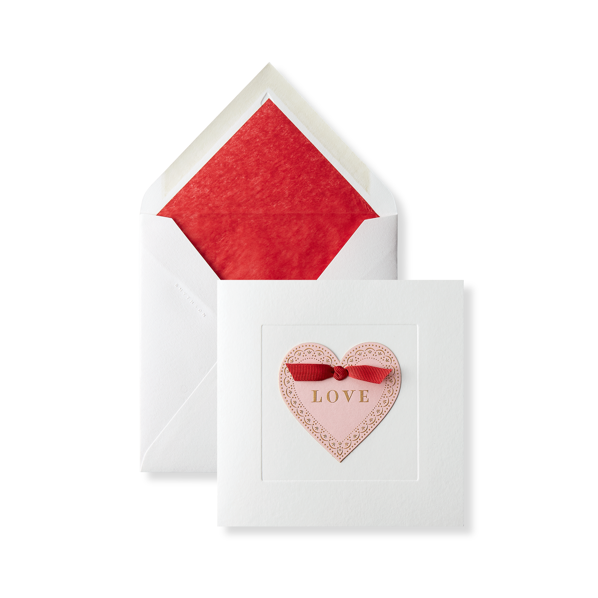 Love Ribbon Heart Card