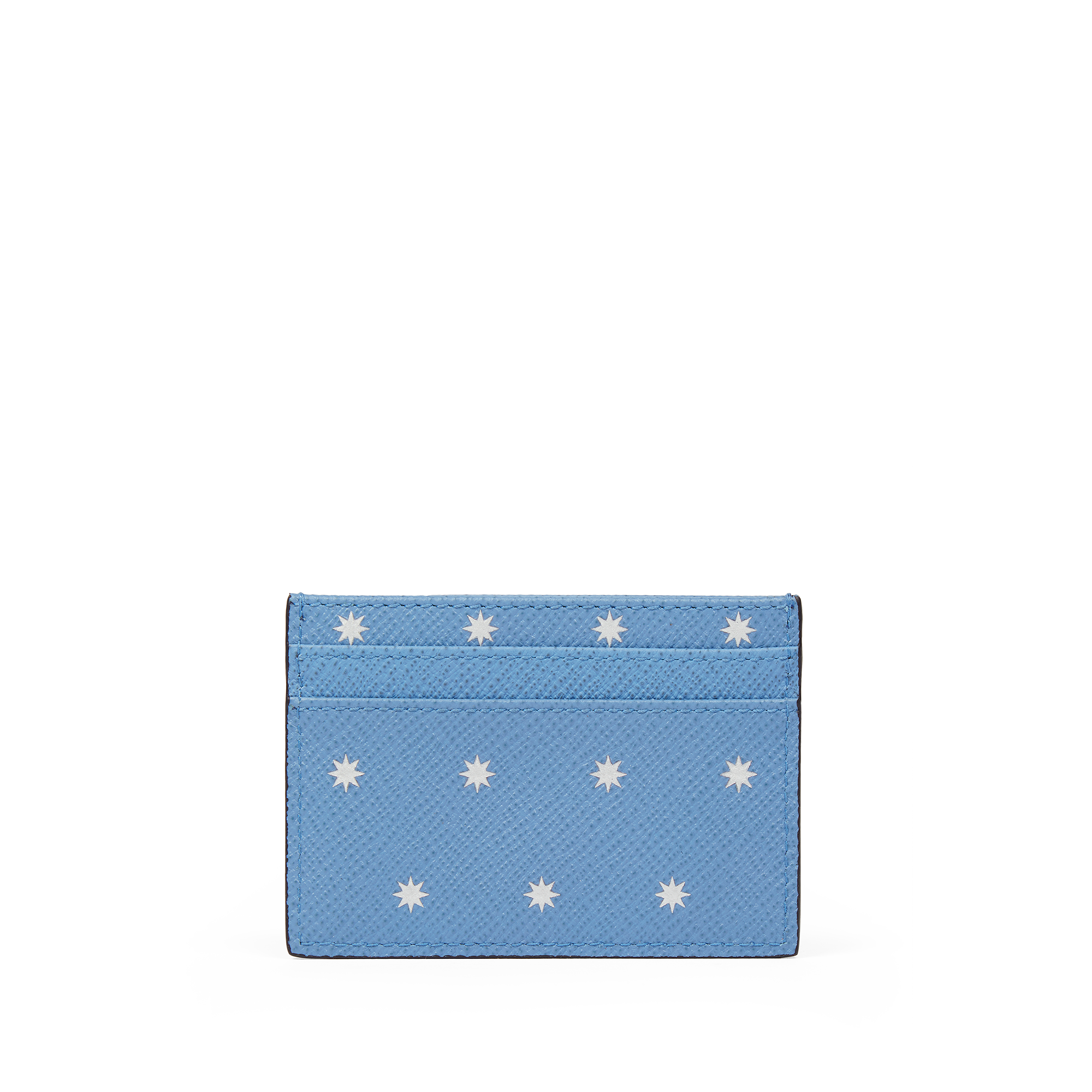 Flat Card Holder in Panama - Stars Nile Blue