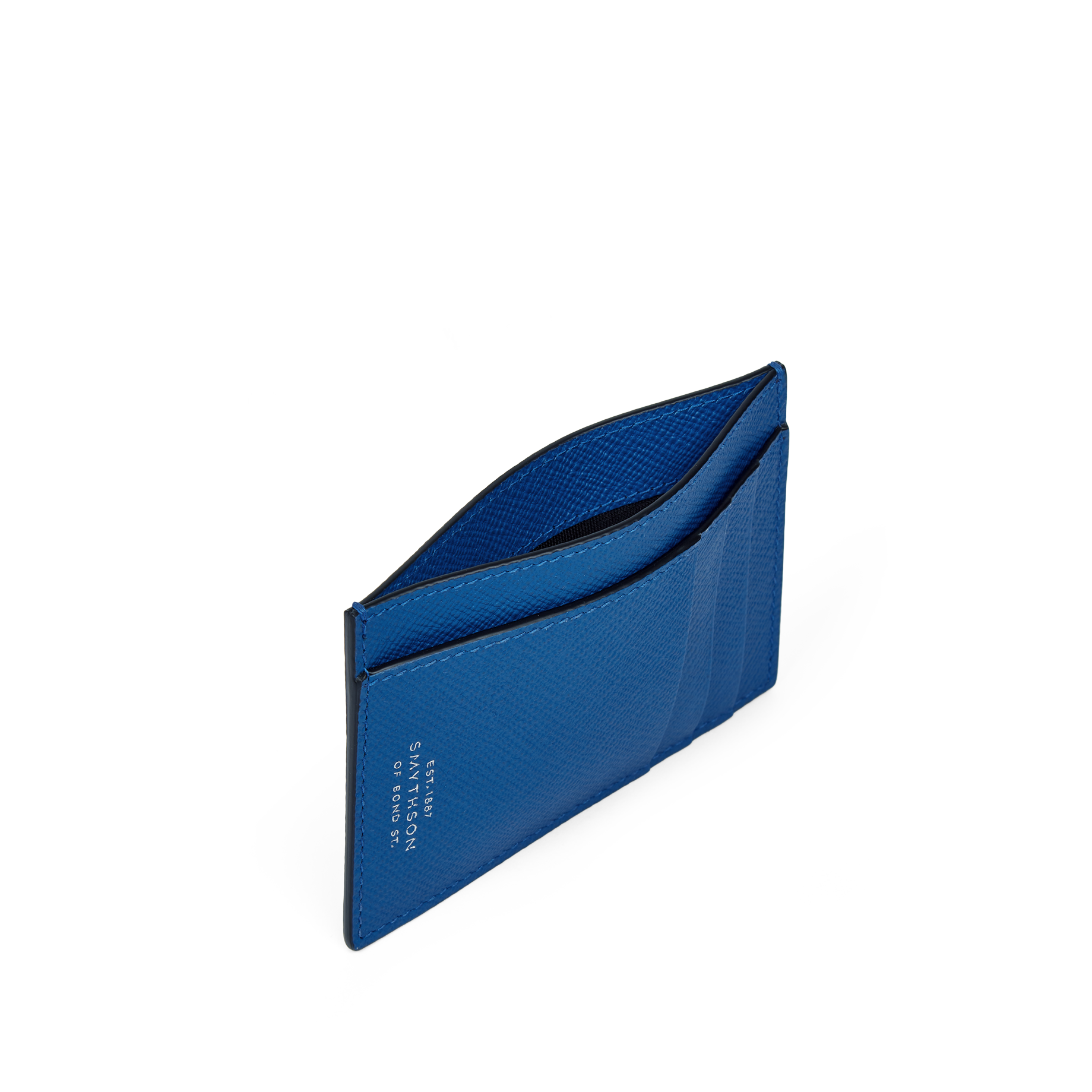 Large Flat Card Holder in Panama - Cerulean