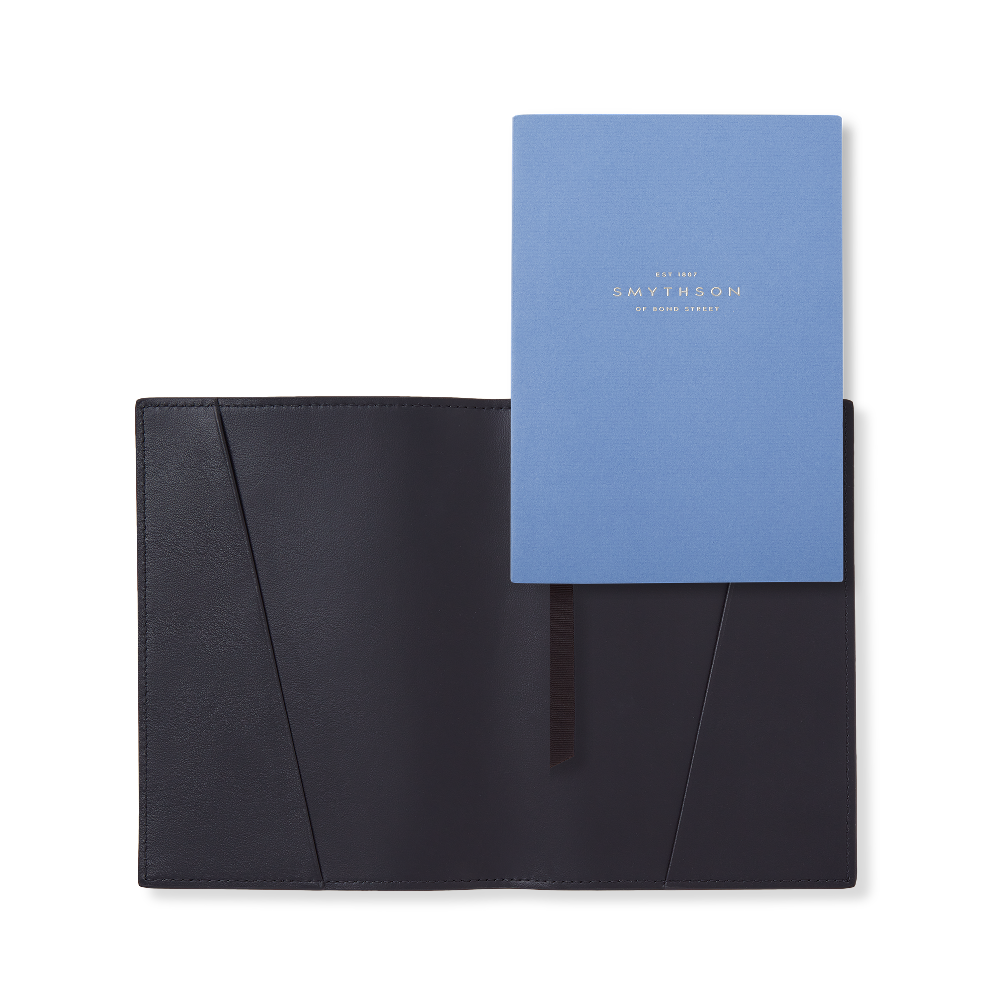 Evergreen Refillable Small Notebook in Ludlow - Navy