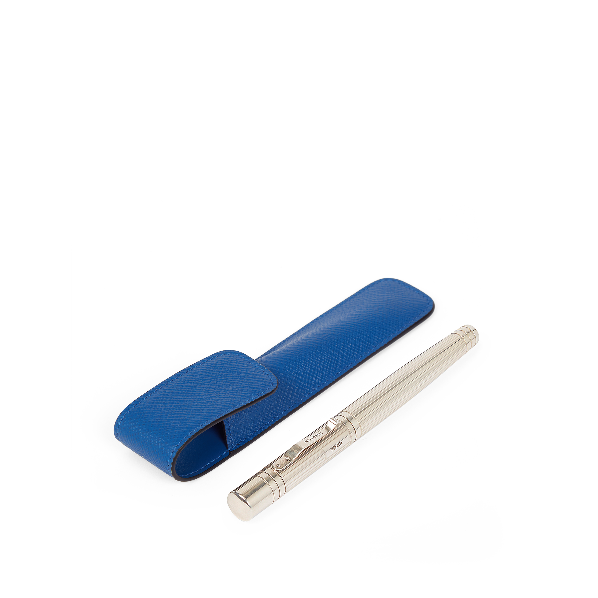 Pen Sleeve in Panama - Cerulean