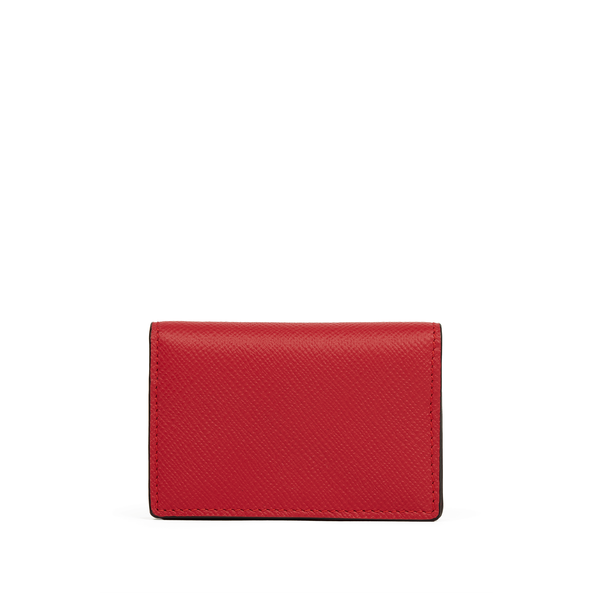 Folded Card Case with Snap Closure in Panama - Scarlet Red