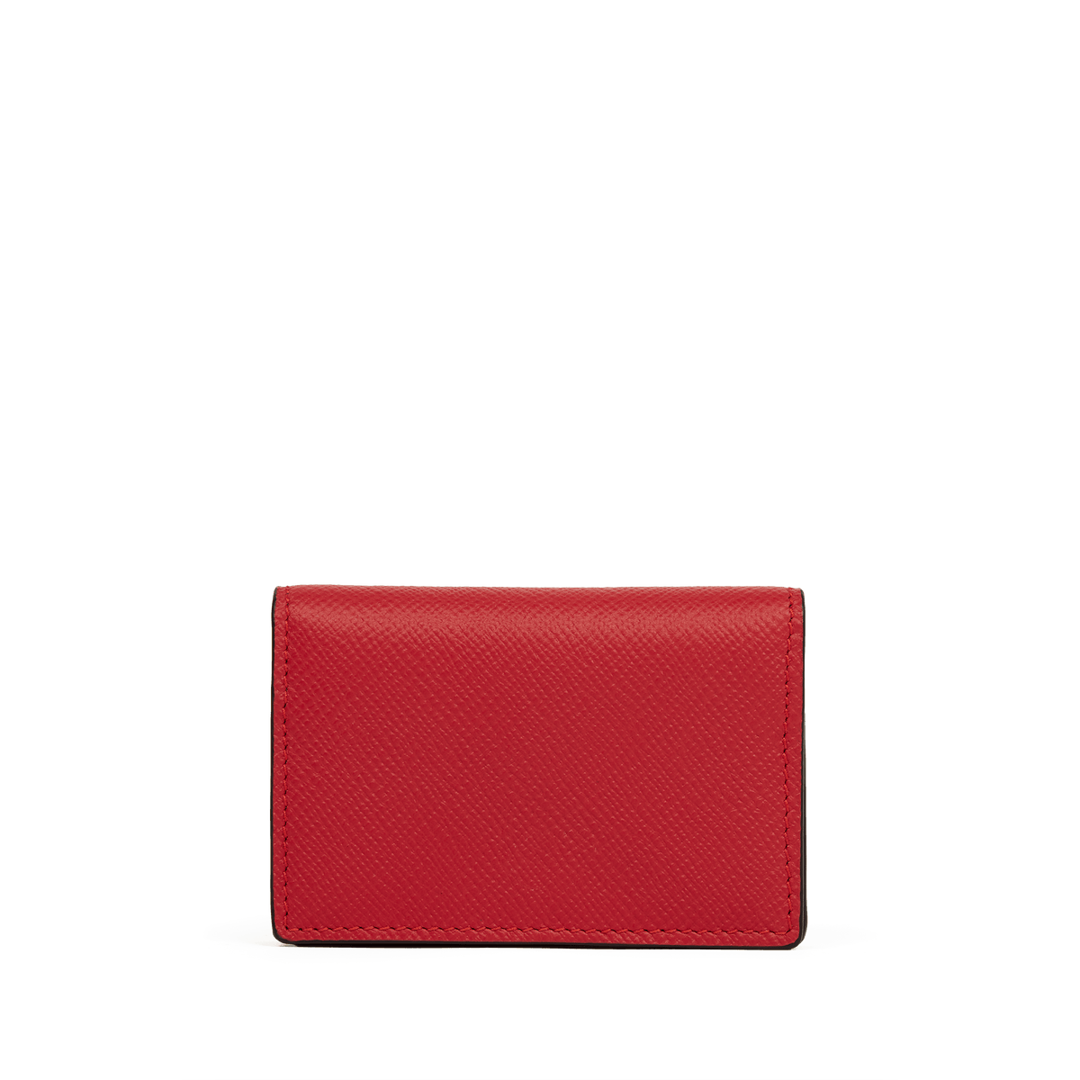 Folded Card Case with Snap Closure in Panama in Scarlet Red