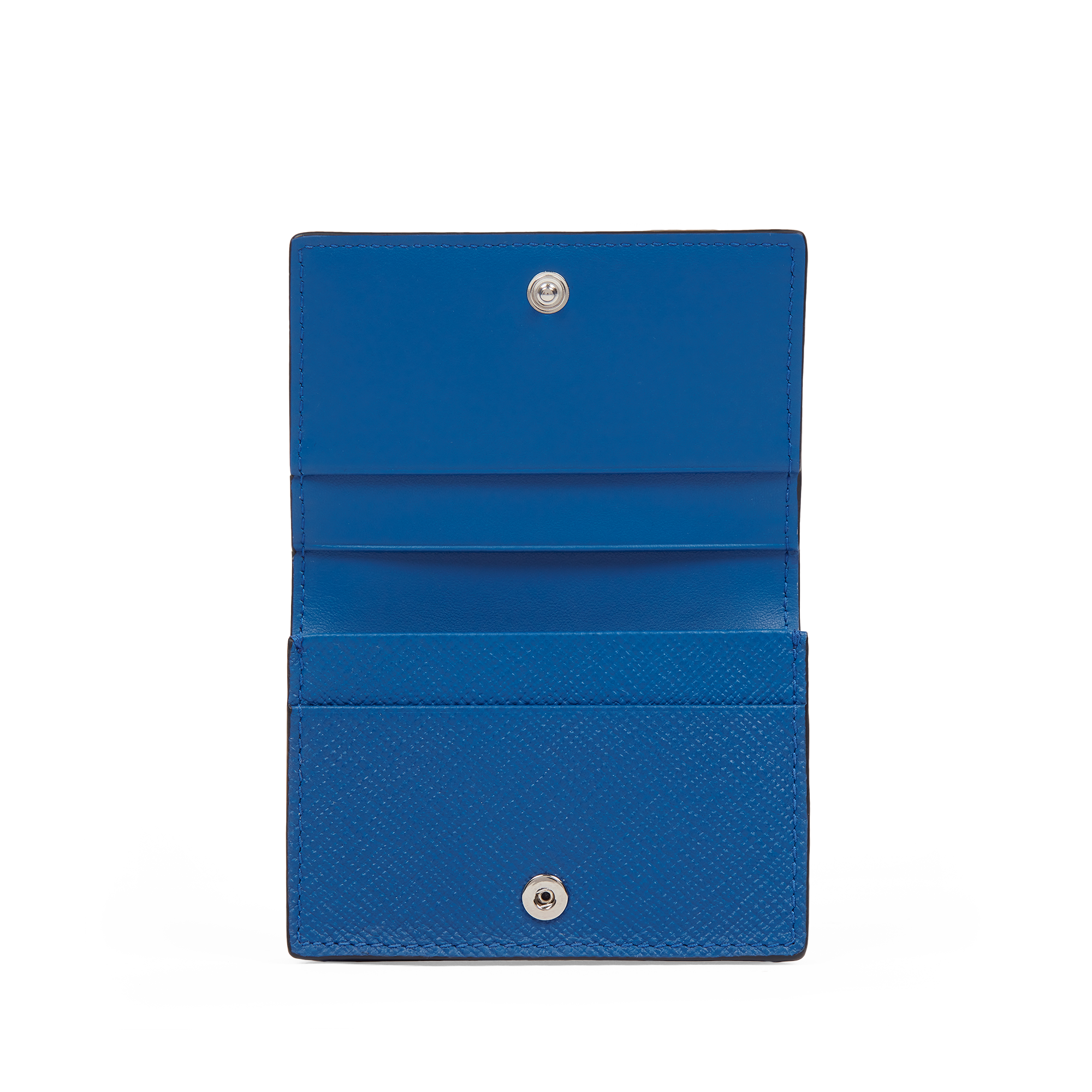 Folded Card Case with Snap Closure in Panama - Cerulean