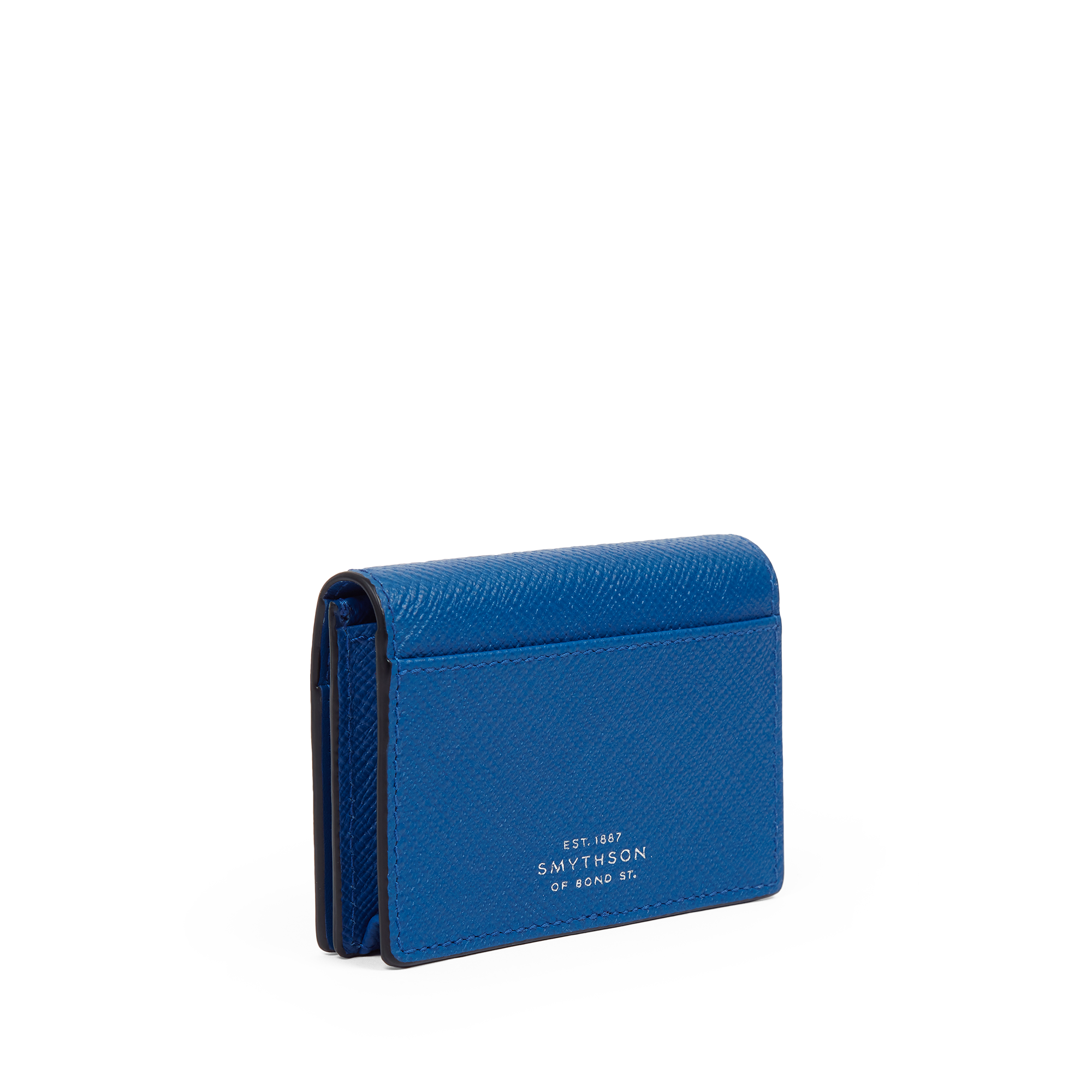 Folded Card Case with Snap Closure in Panama - Cerulean