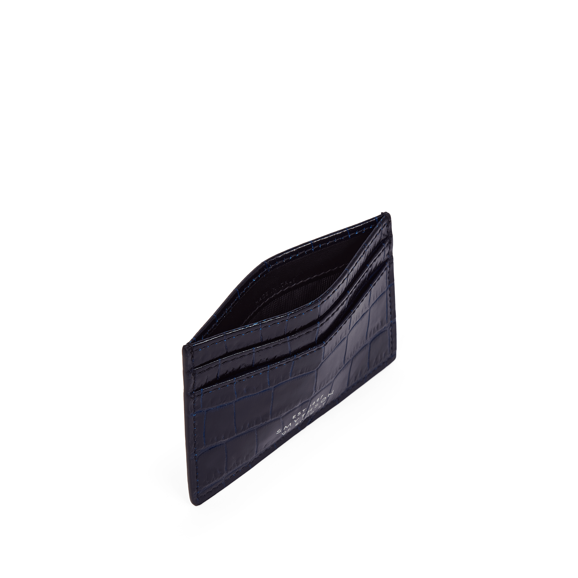 Flat Card Holder in Mara - Navy