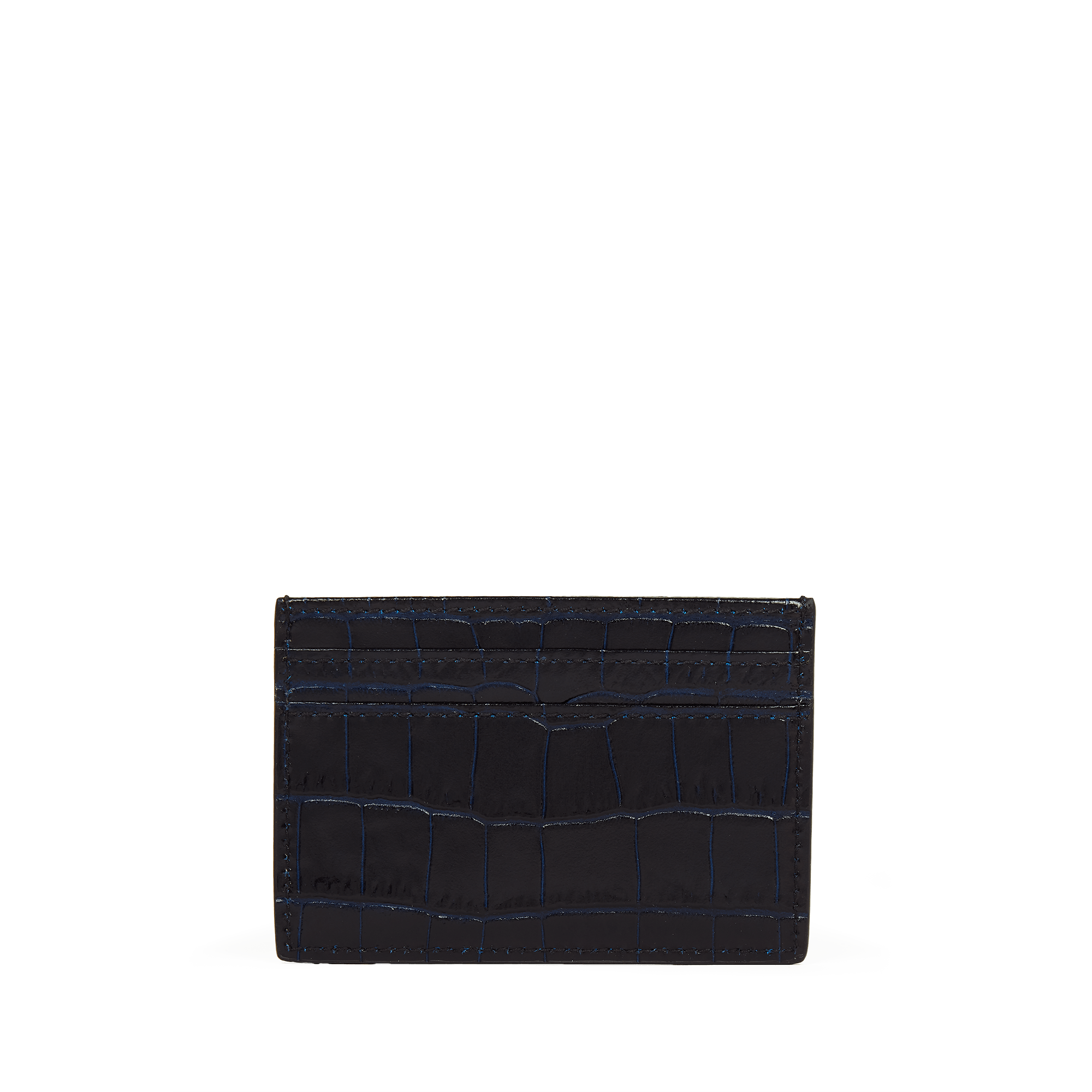 Flat Card Holder in Mara - Navy